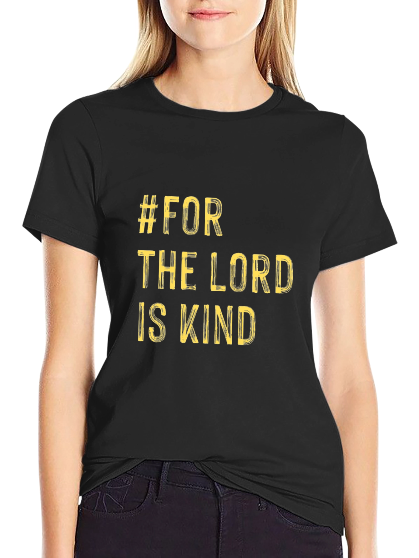 For the Lord is Kind Black T-Shirt