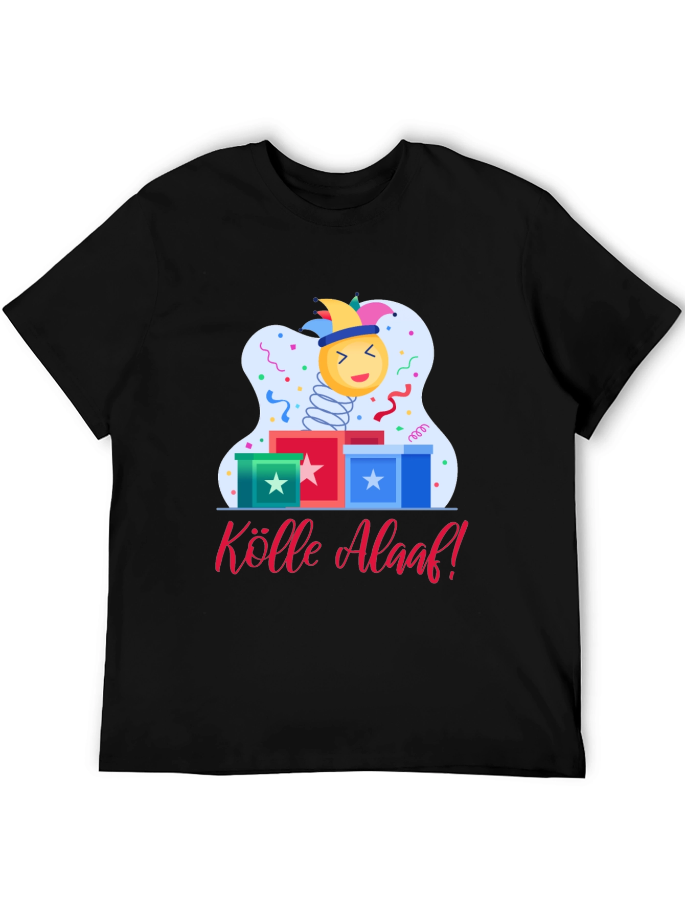 Kölle Alaaf T-Shirt - Festive Jack-in-the-Box Design