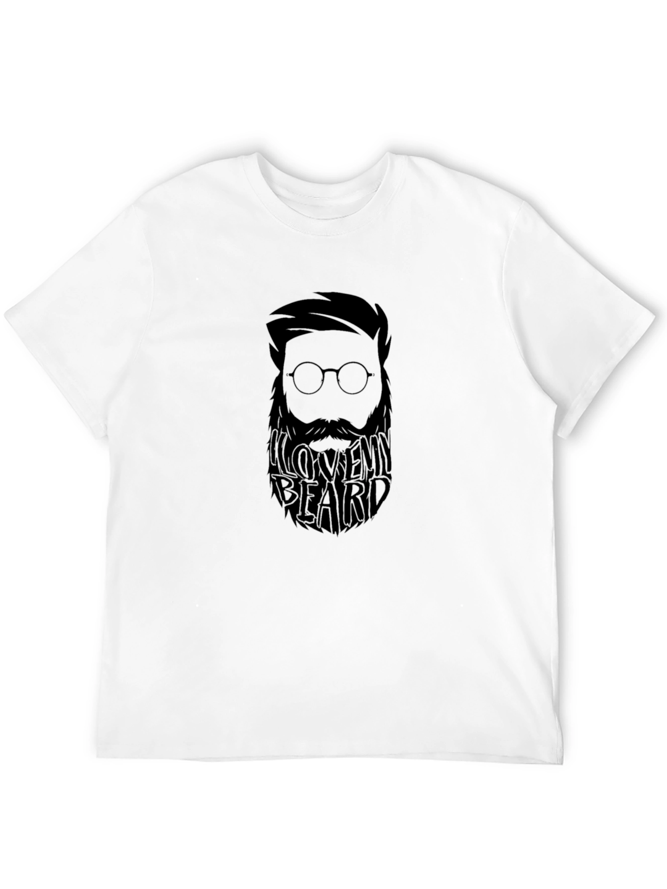 I Love My Beard Black T-Shirt - Mens Fashion
