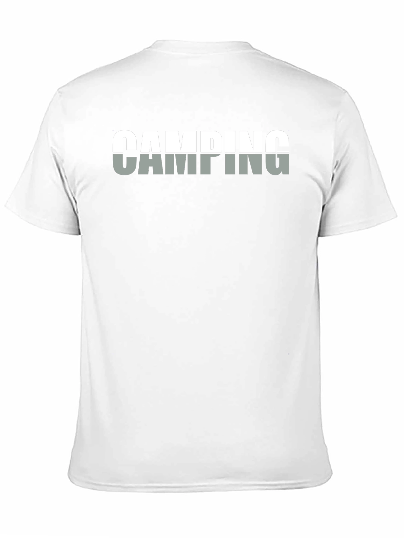 Camping Graphic T-Shirt - Black Cotton Tee