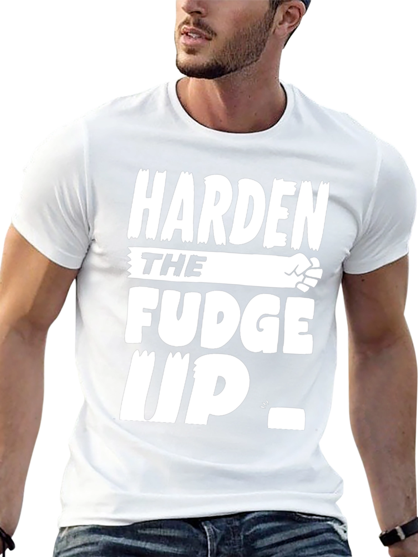 Harden the Fudge Up Black T-Shirt