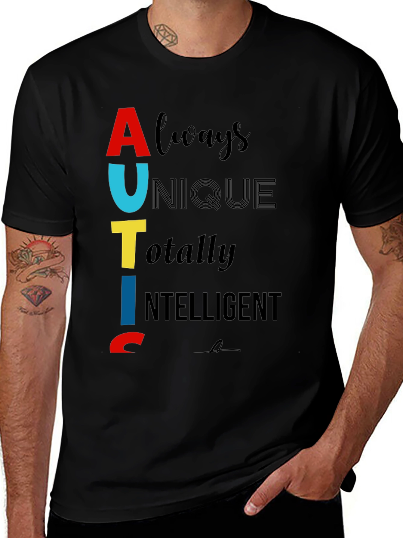 Autism Awareness T-Shirt - Always Unique Totally Intelligent
