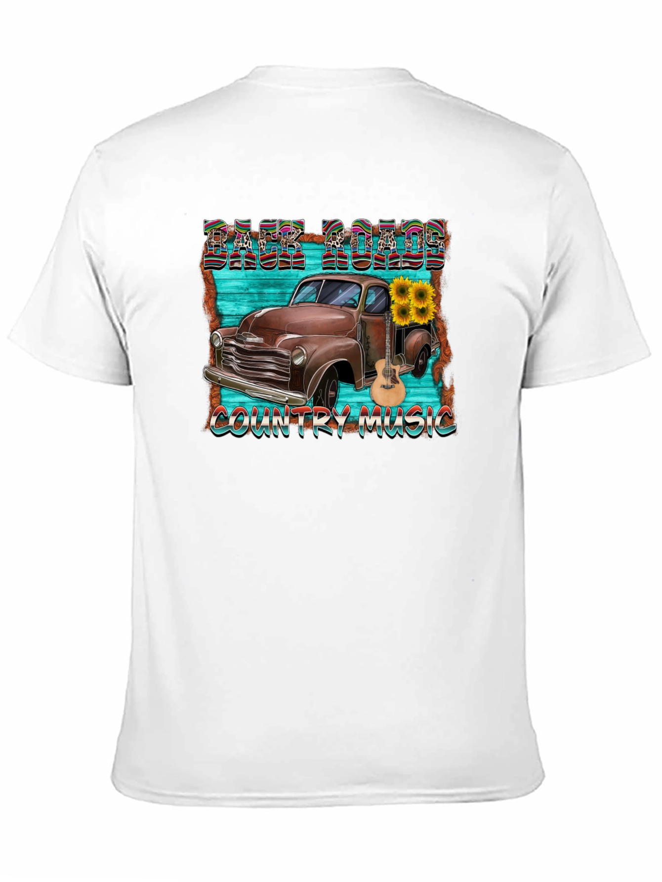 Back Roads Country Music Graphic T-Shirt