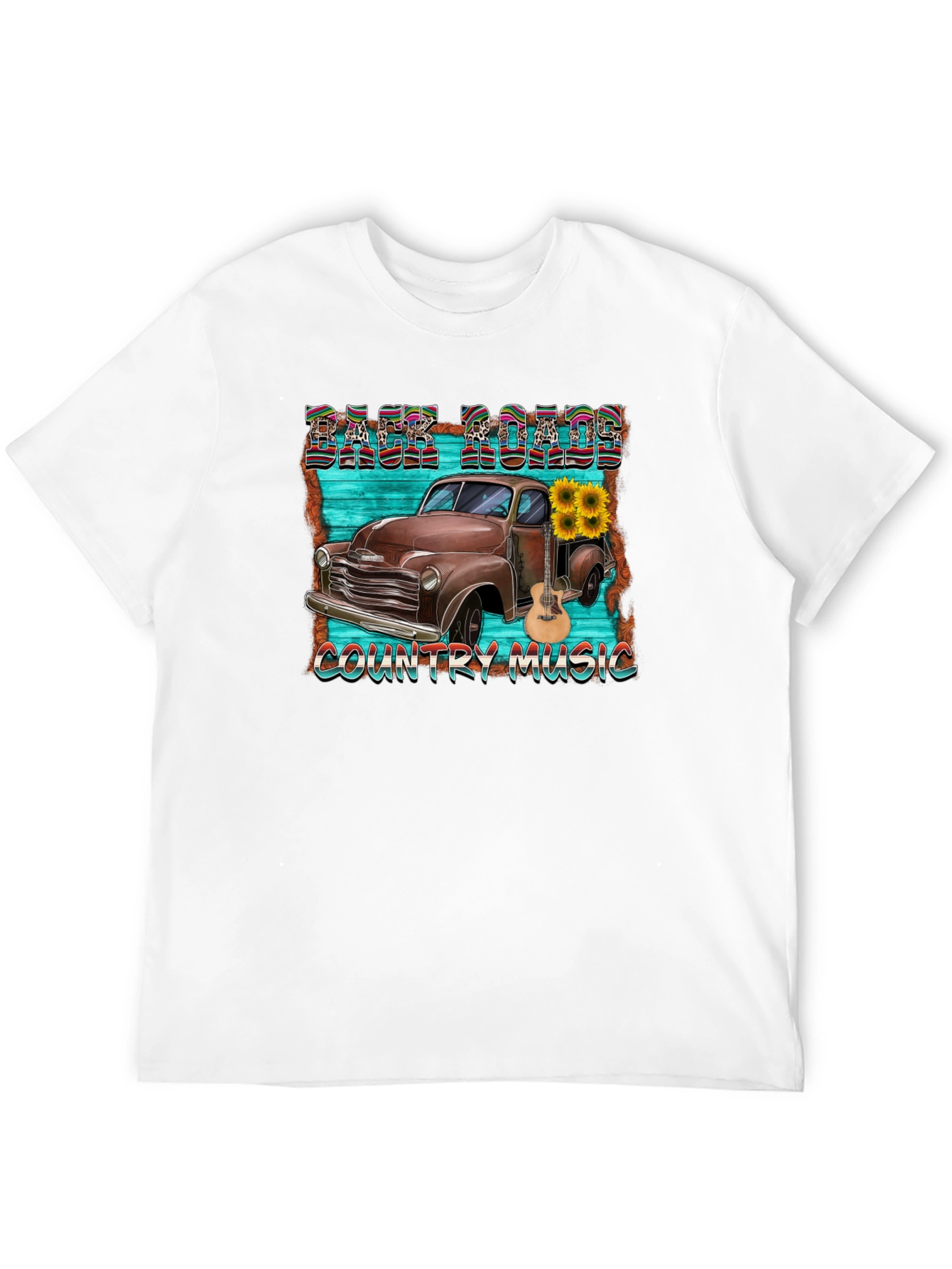Back Roads Country Music Graphic T-Shirt