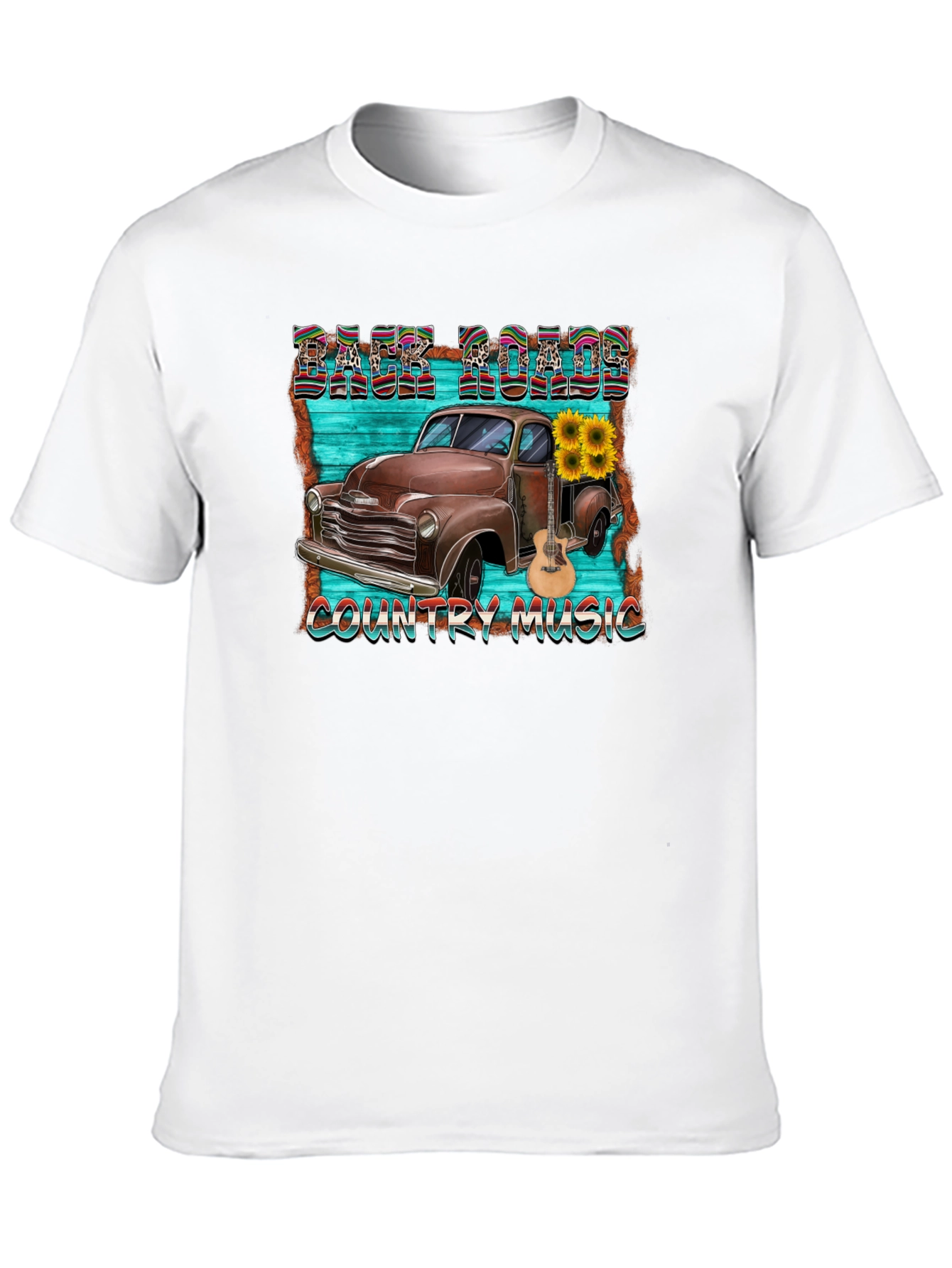 Back Roads Country Music Graphic T-Shirt