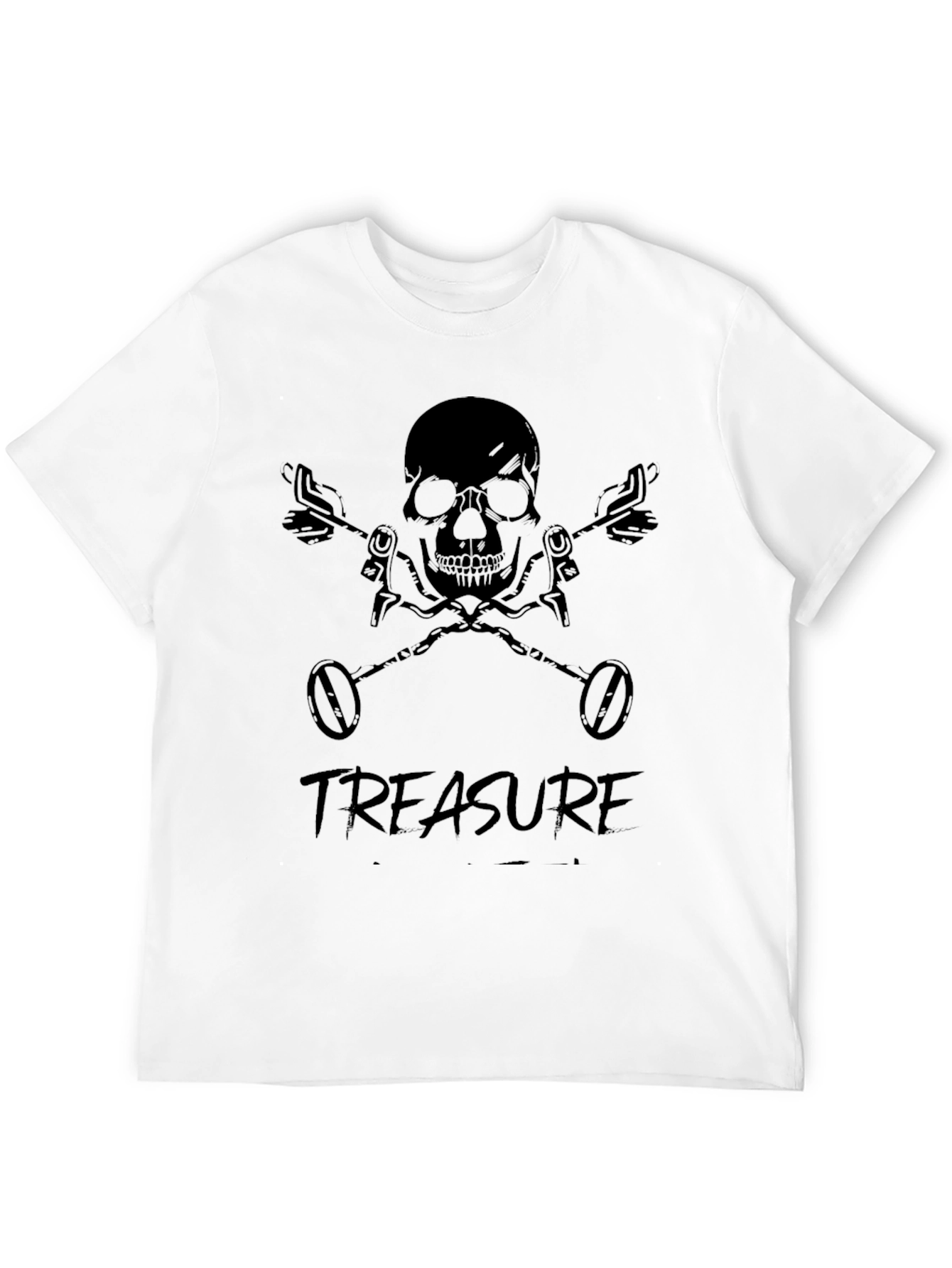 Skull & Metal Detector Treasure T-Shirt