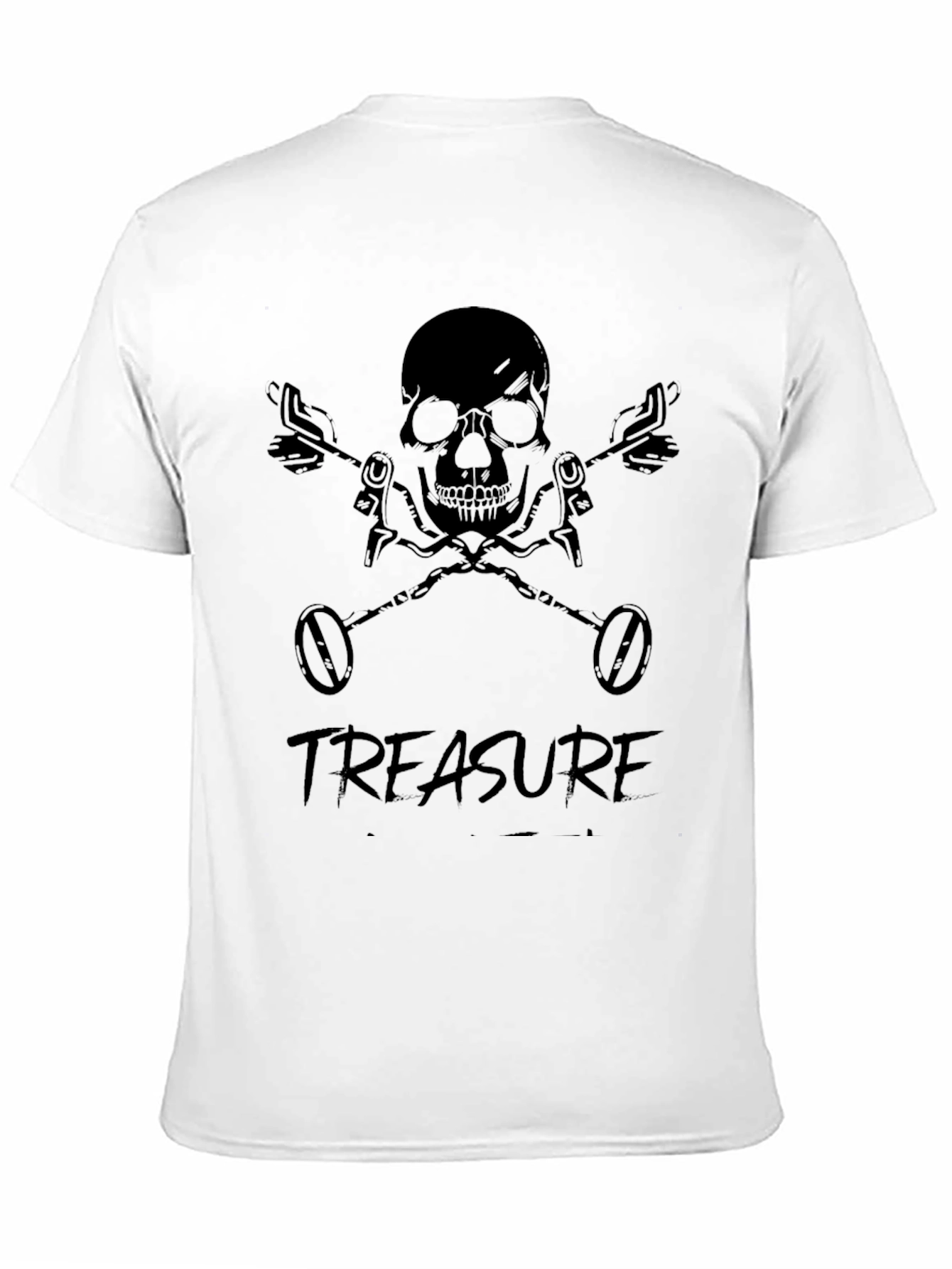 Skull & Metal Detector Treasure T-Shirt