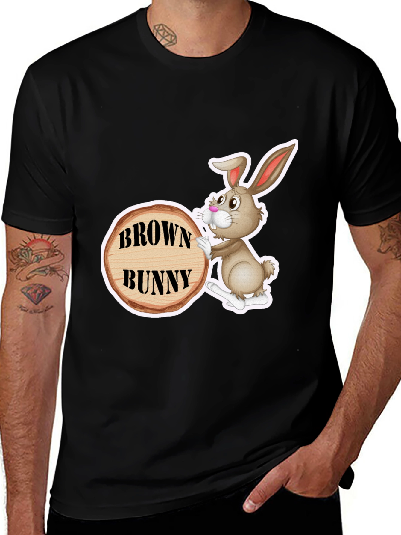 Brown Bunny Graphic T-Shirt - Unisex