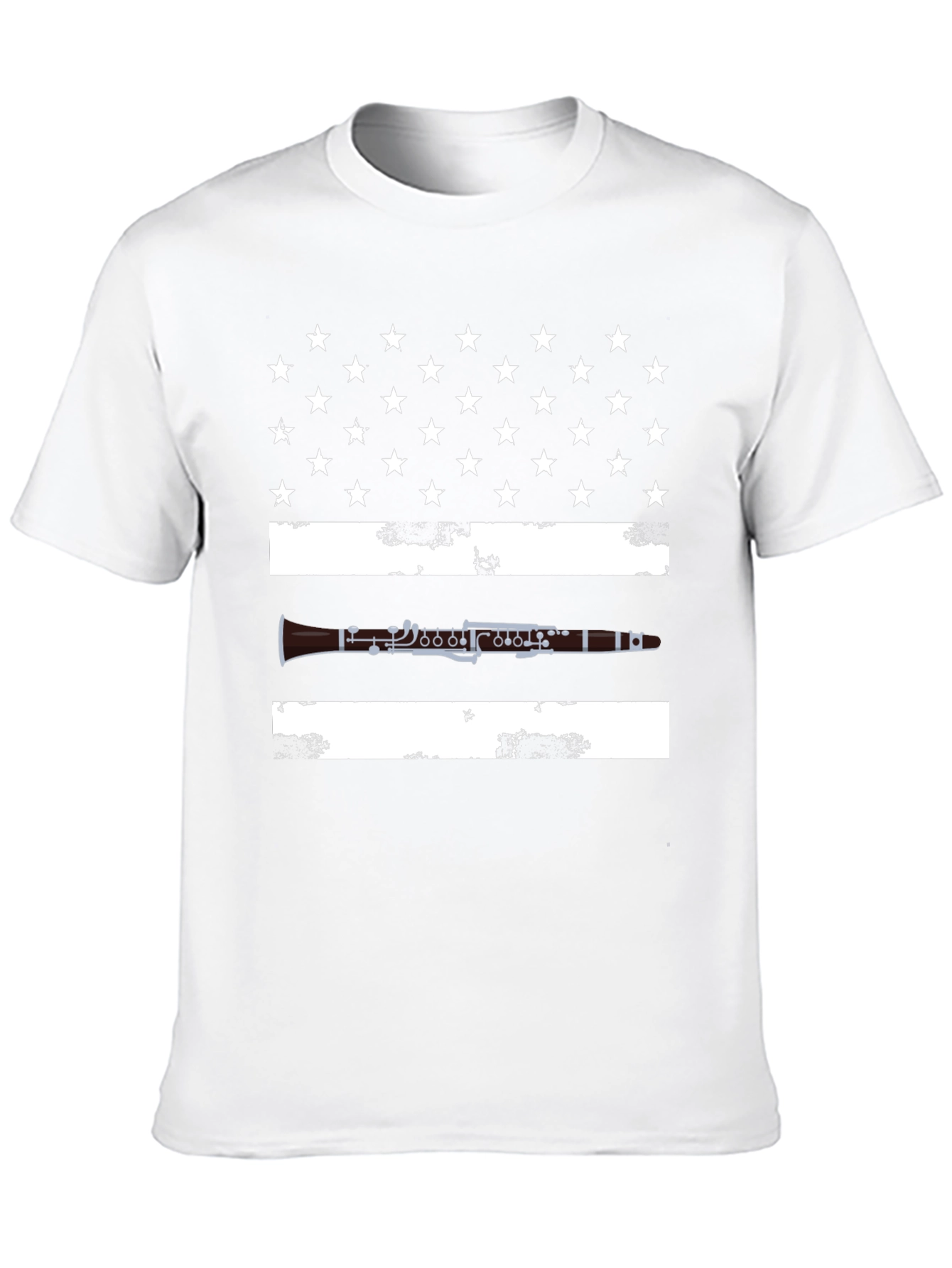 Clarinet American Flag T-Shirt - Patriotic Musician Tee
