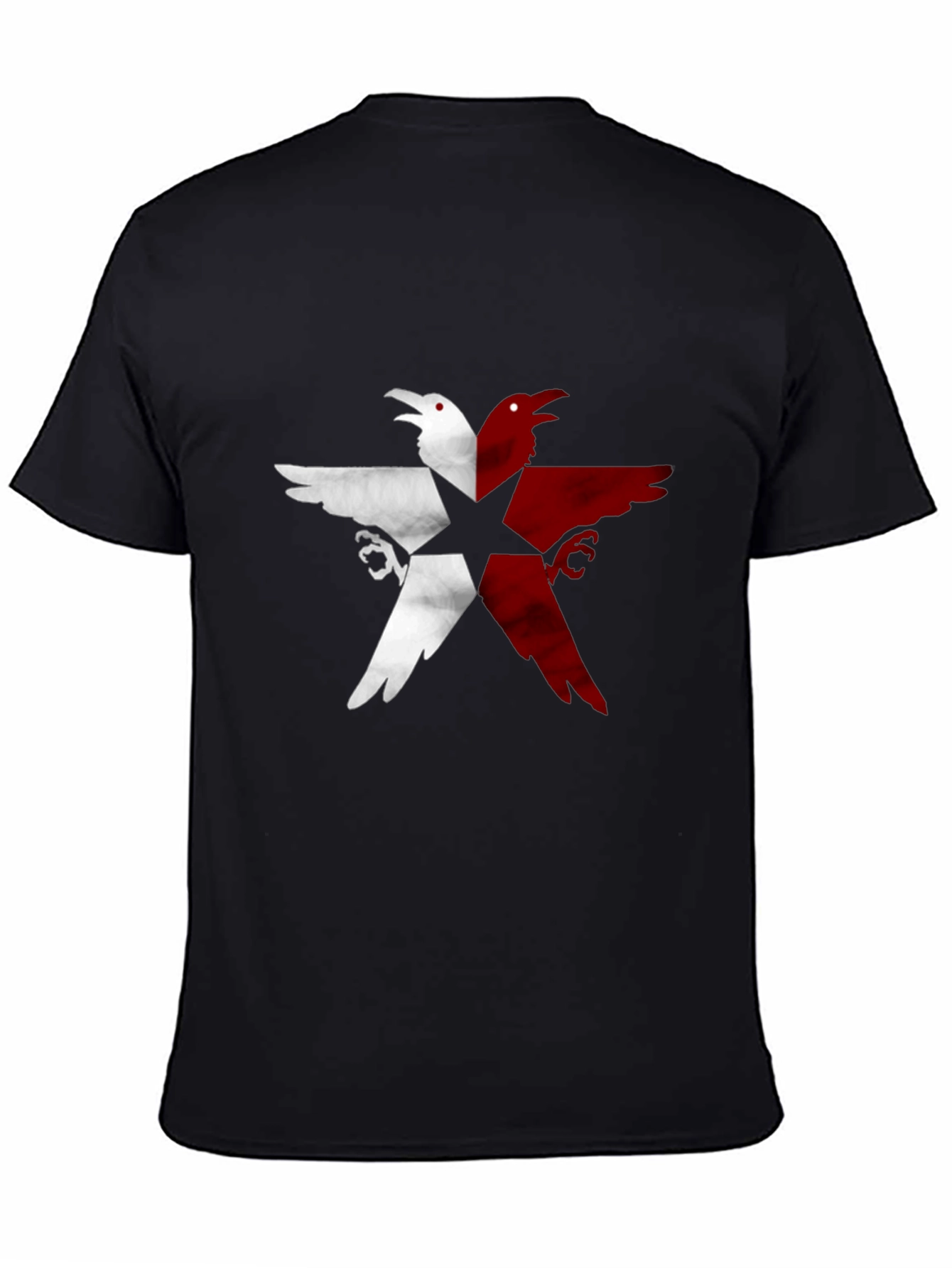 Raven Star Graphic Tee - Unisex Black T-Shirt