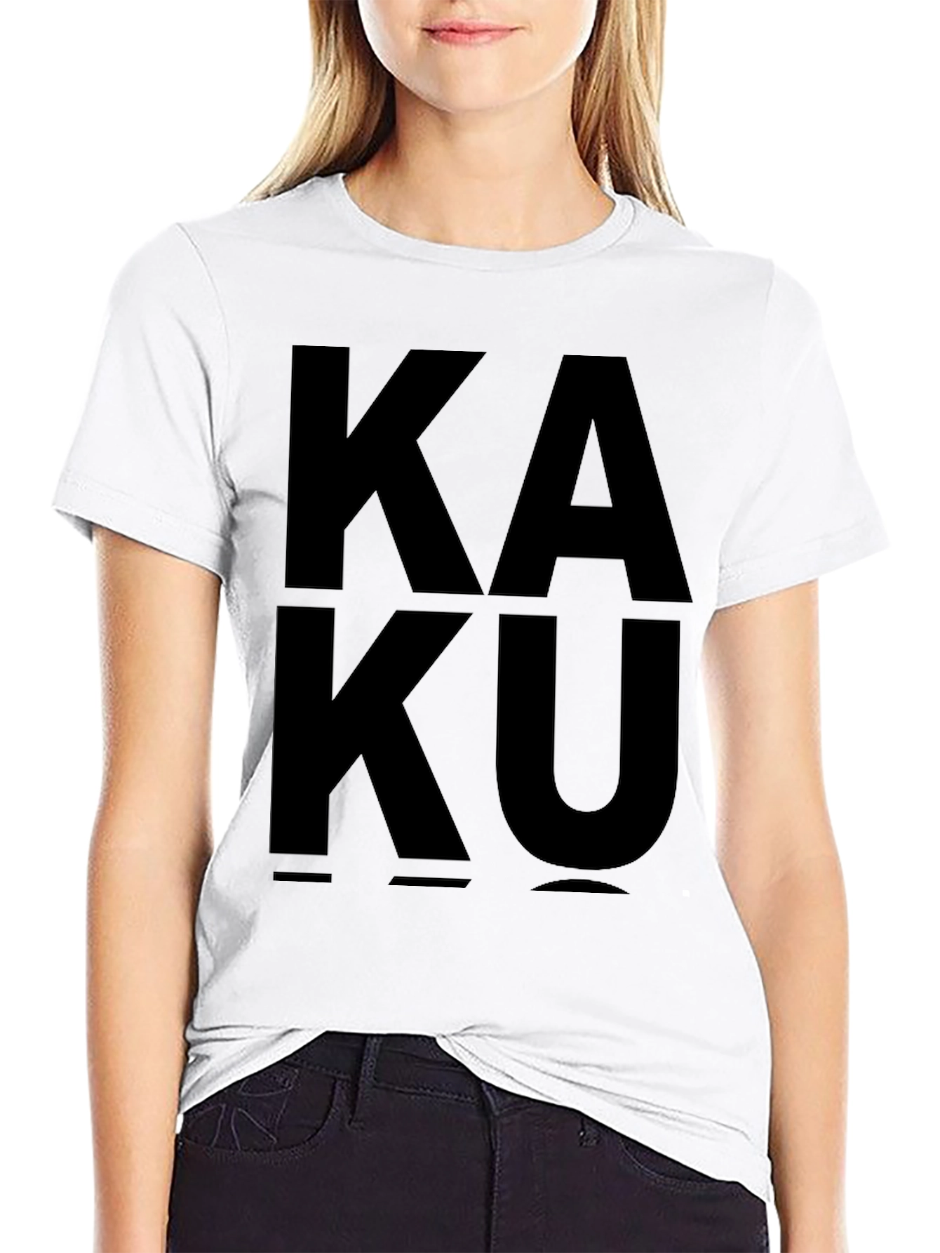 Kaku Graphic Tee - Bold Black Statement Shirt