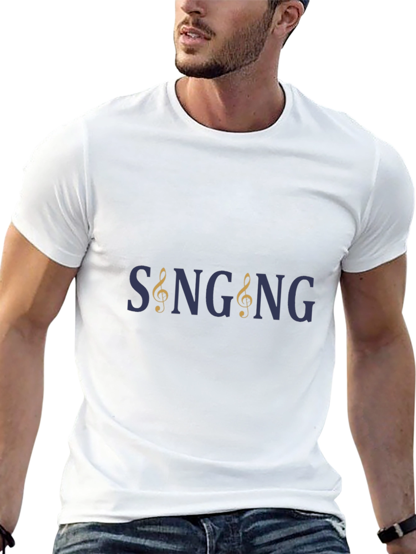 Singing Clef Music Note T-Shirt