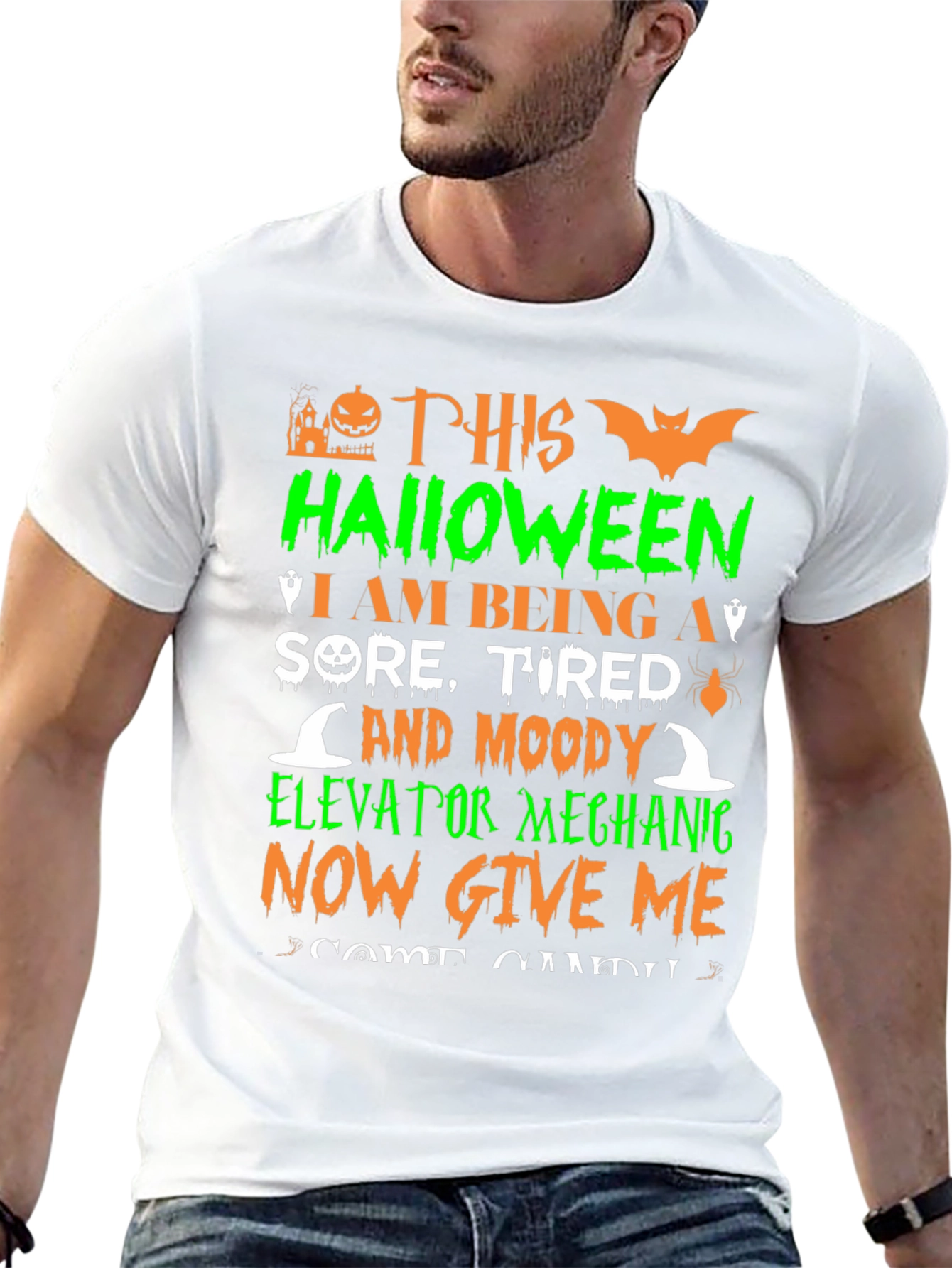 Halloween Elevator Mechanic T-Shirt