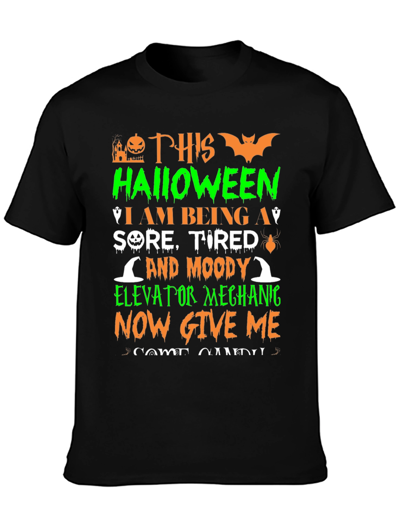 Halloween Elevator Mechanic T-Shirt