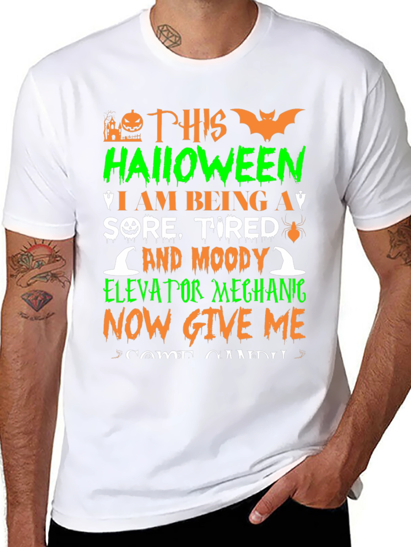 Halloween Elevator Mechanic T-Shirt