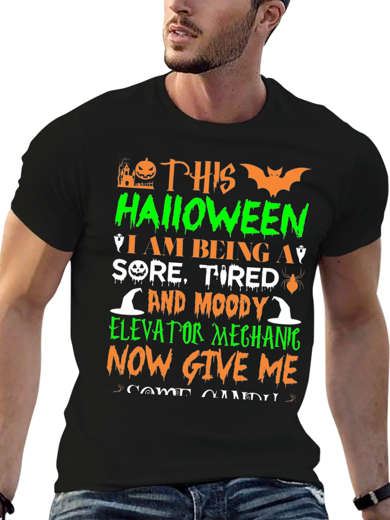 Halloween Elevator Mechanic T-Shirt
