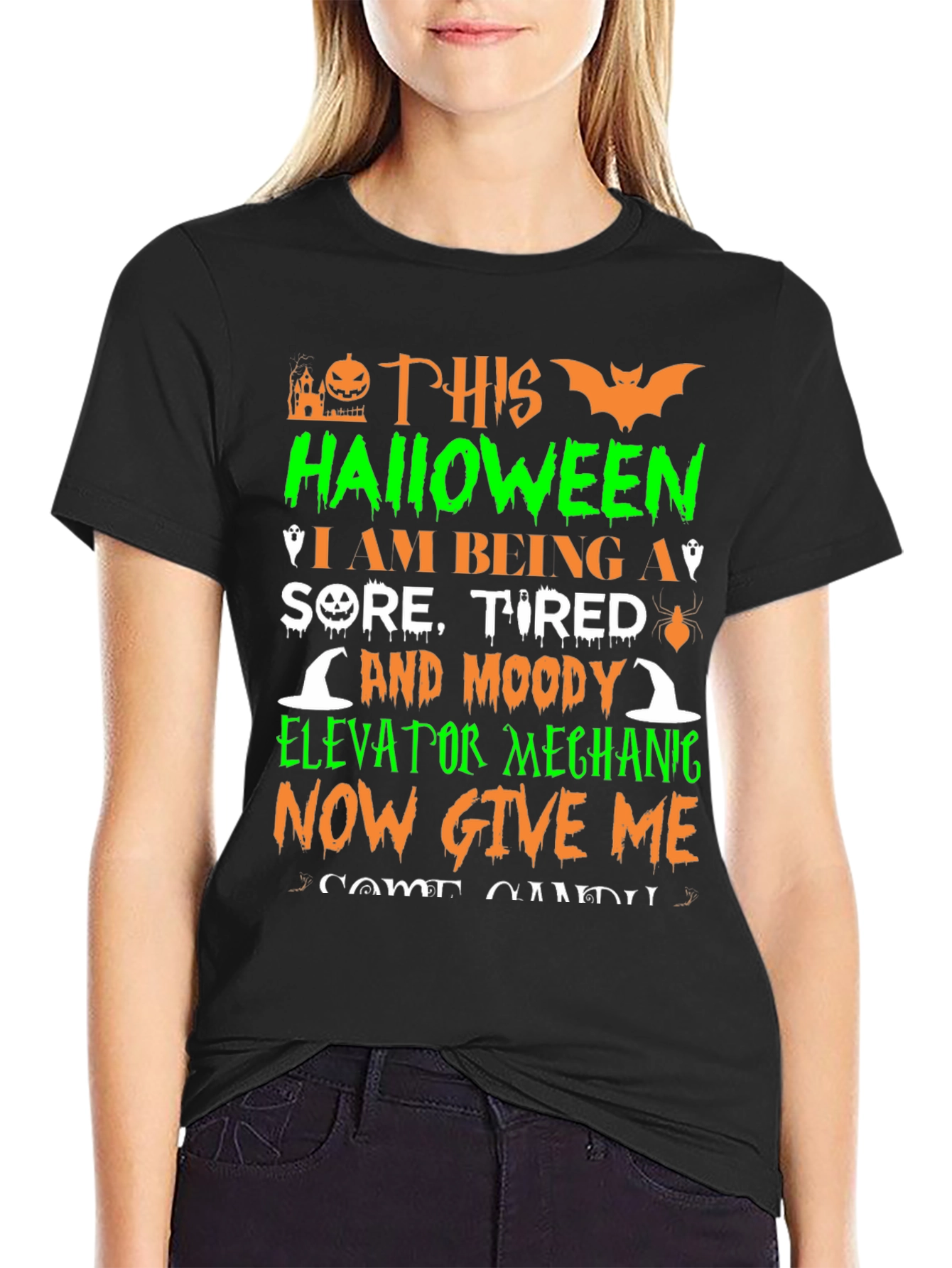 Halloween Elevator Mechanic T-Shirt