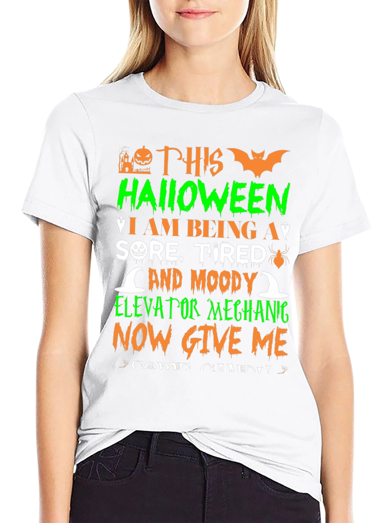 Halloween Elevator Mechanic T-Shirt