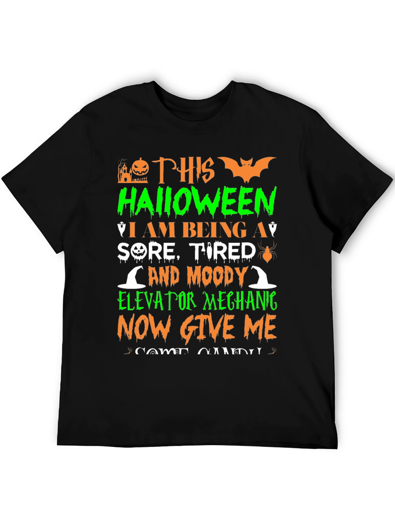 Halloween Elevator Mechanic T-Shirt