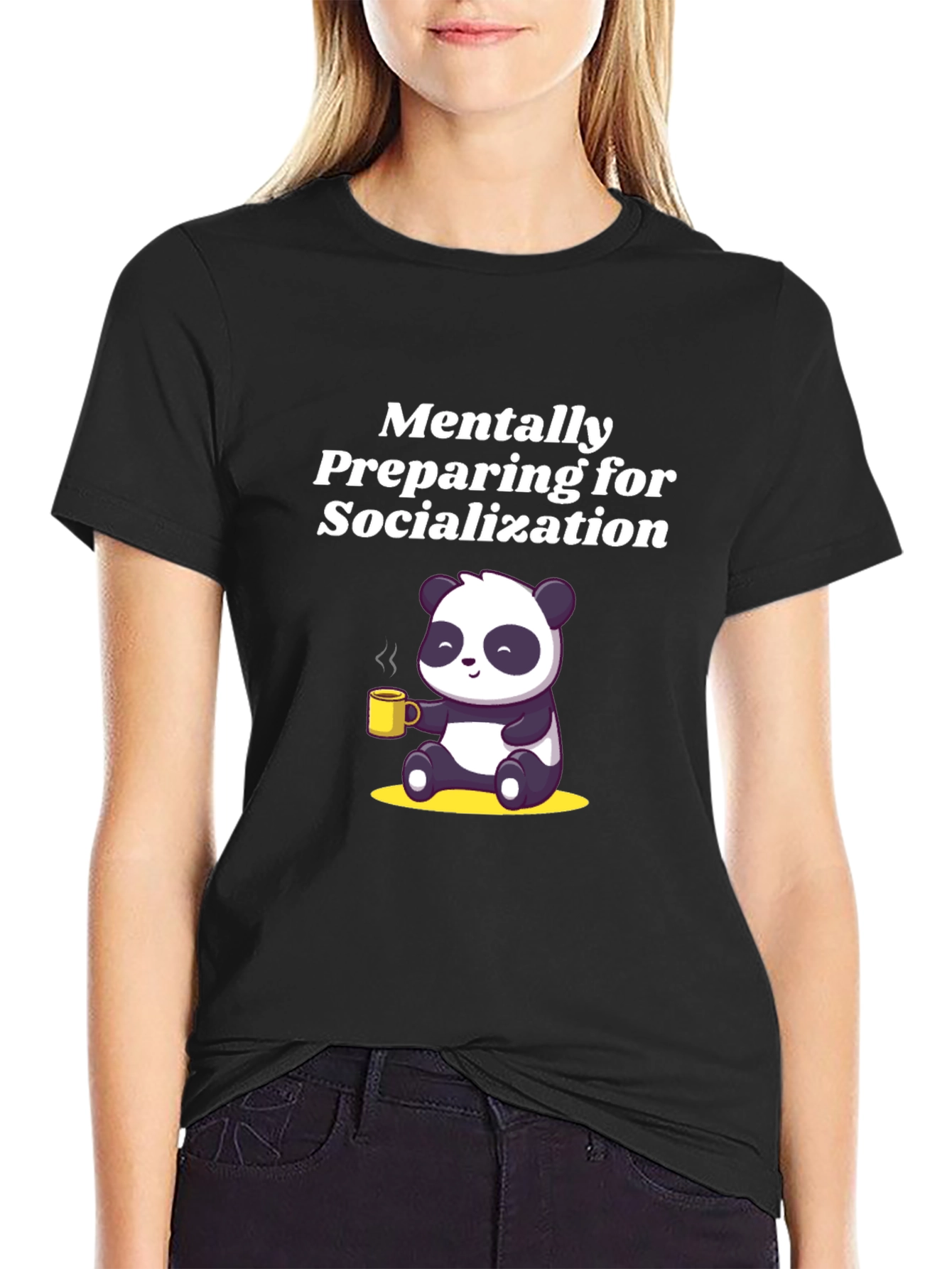 Mentally Preparing Panda Graphic Tee