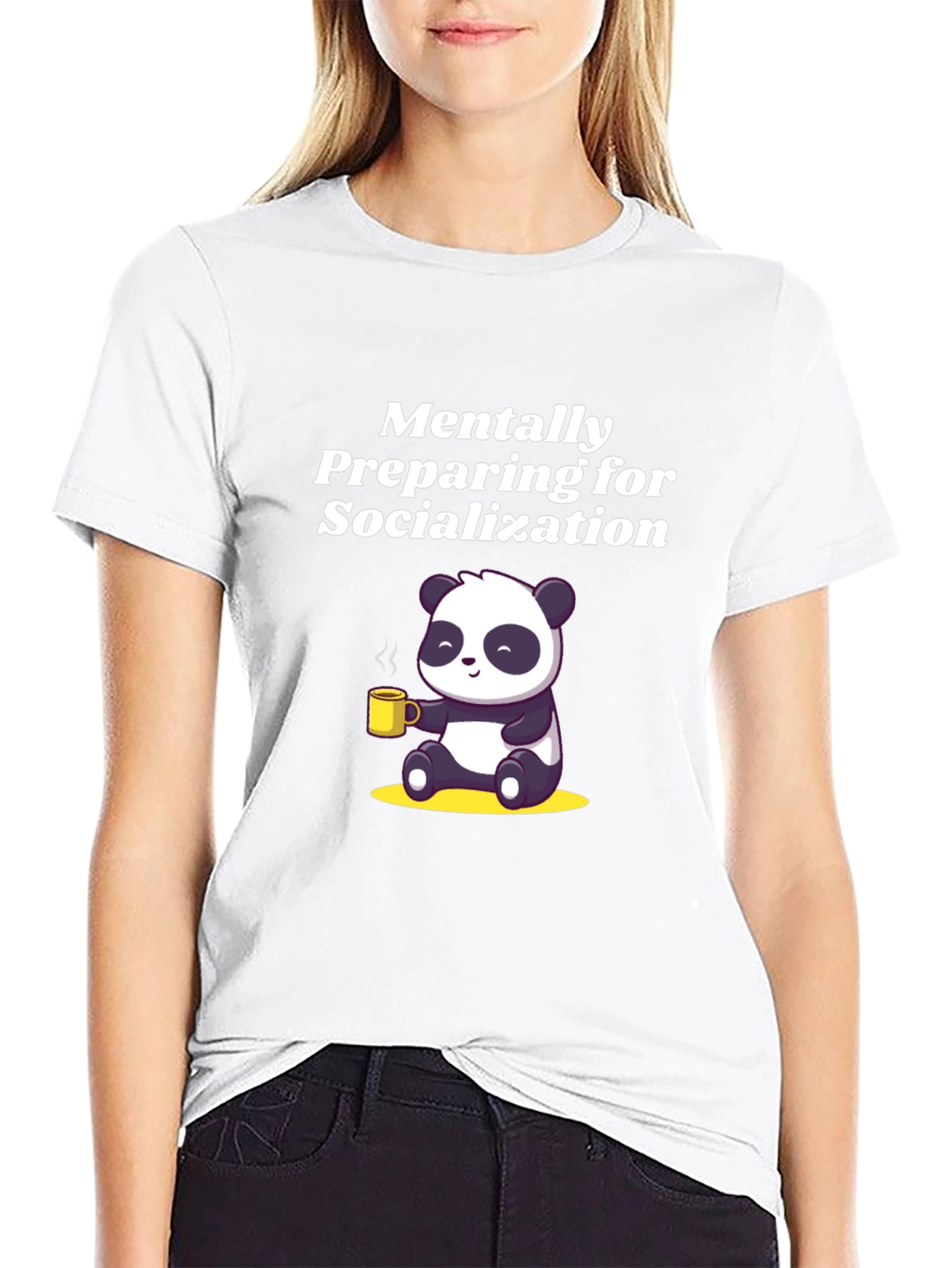 Mentally Preparing Panda Graphic Tee