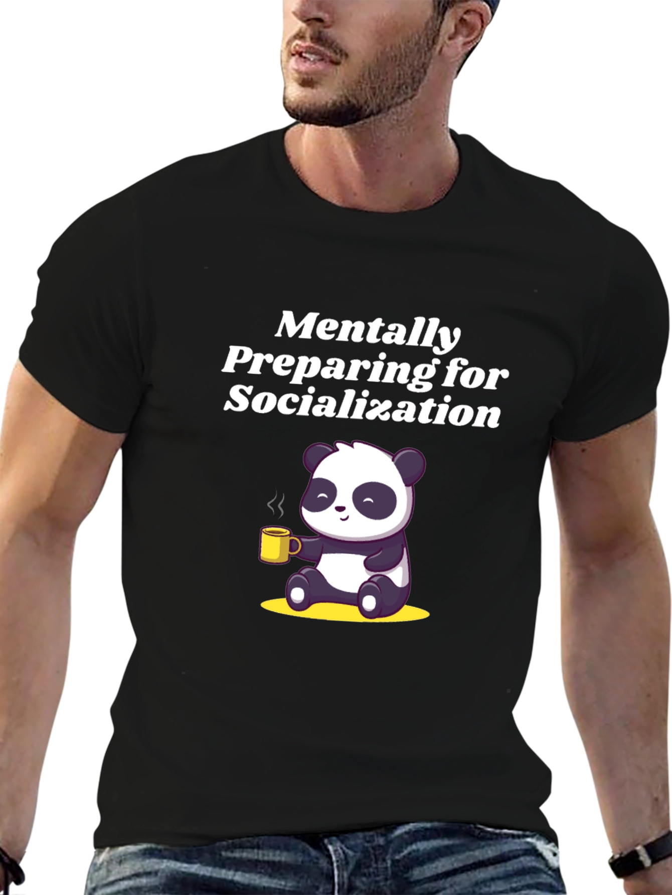 Mentally Preparing Panda Graphic Tee