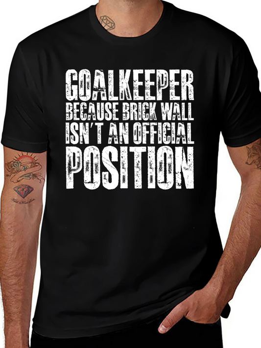 Goalkeeper Brick Wall T-Shirt - Soccer Player Tee