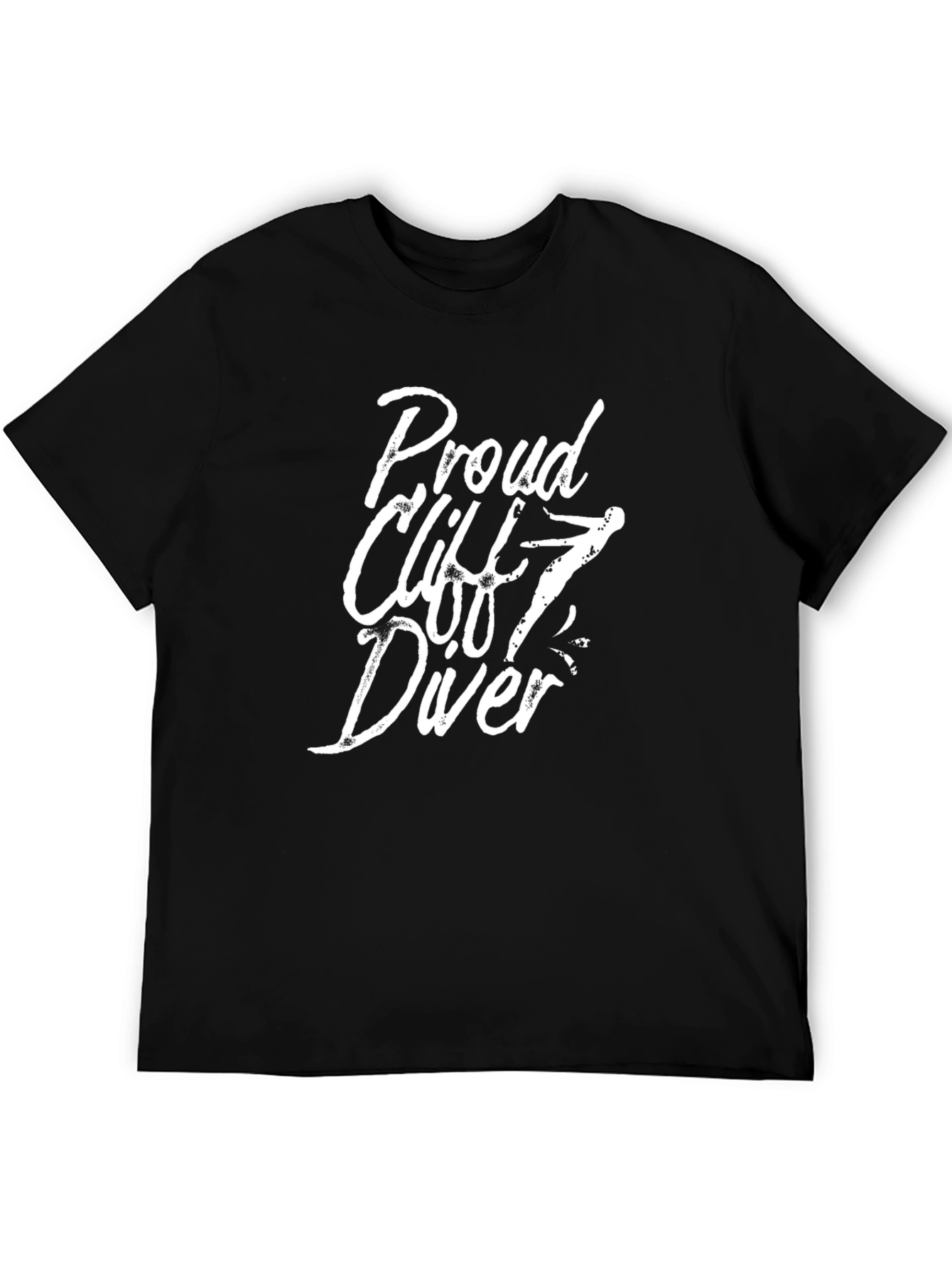 Proud Cliff Diver Black T-Shirt