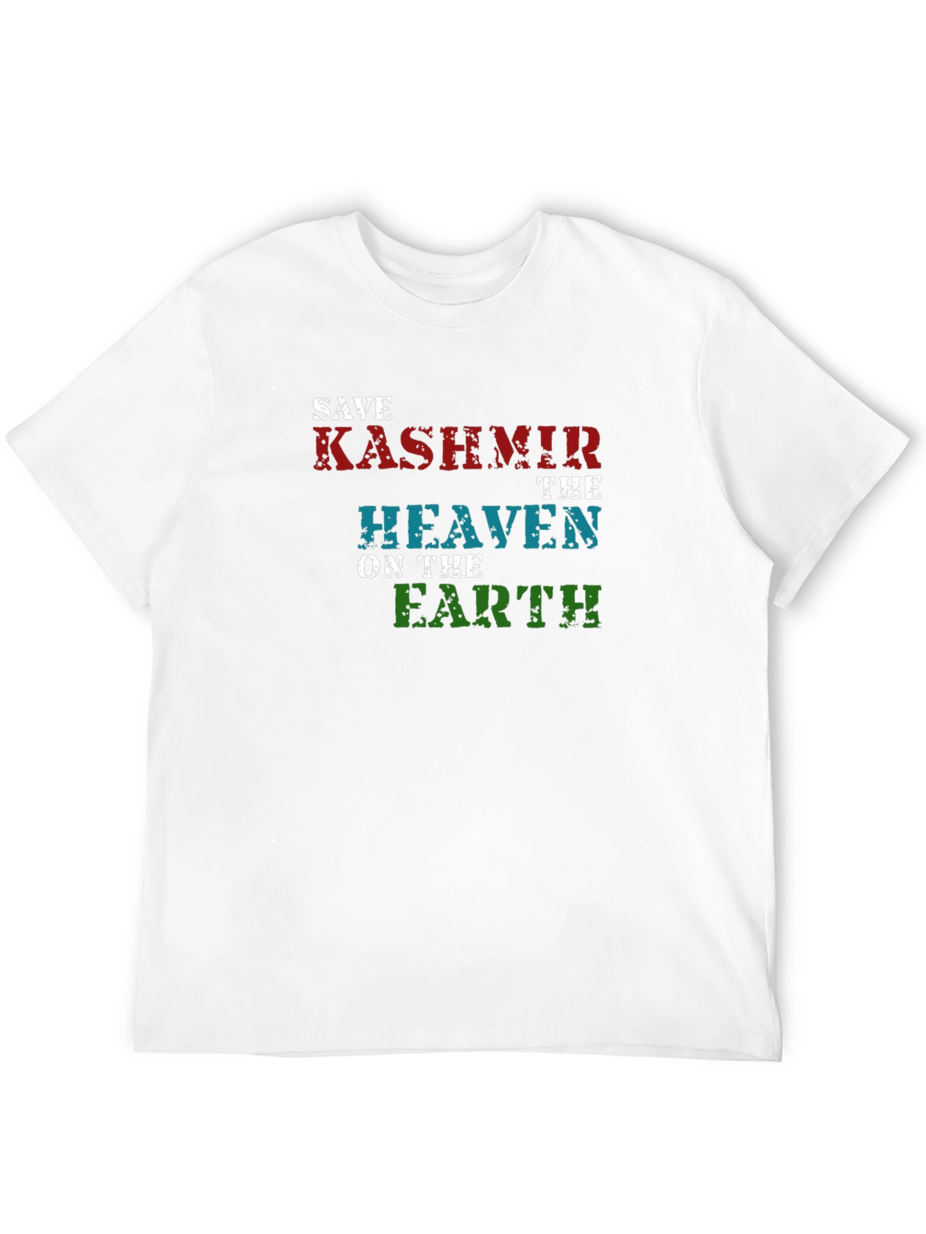 Save Kashmir T-Shirt - Heaven On Earth Graphic Tee