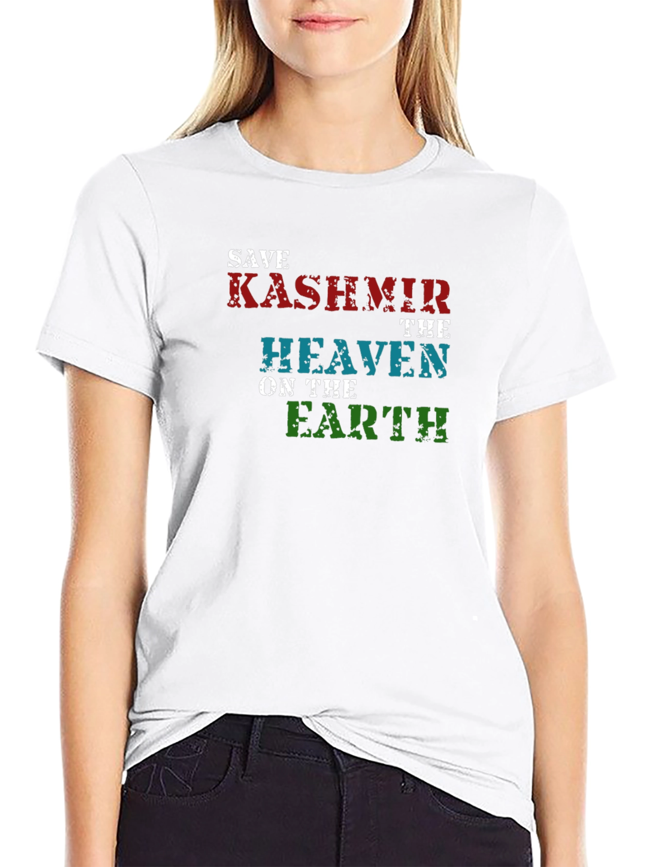 Save Kashmir T-Shirt - Heaven On Earth Graphic Tee