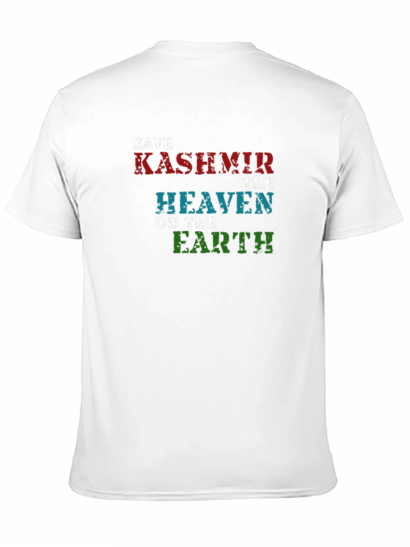 Save Kashmir T-Shirt - Heaven On Earth Graphic Tee