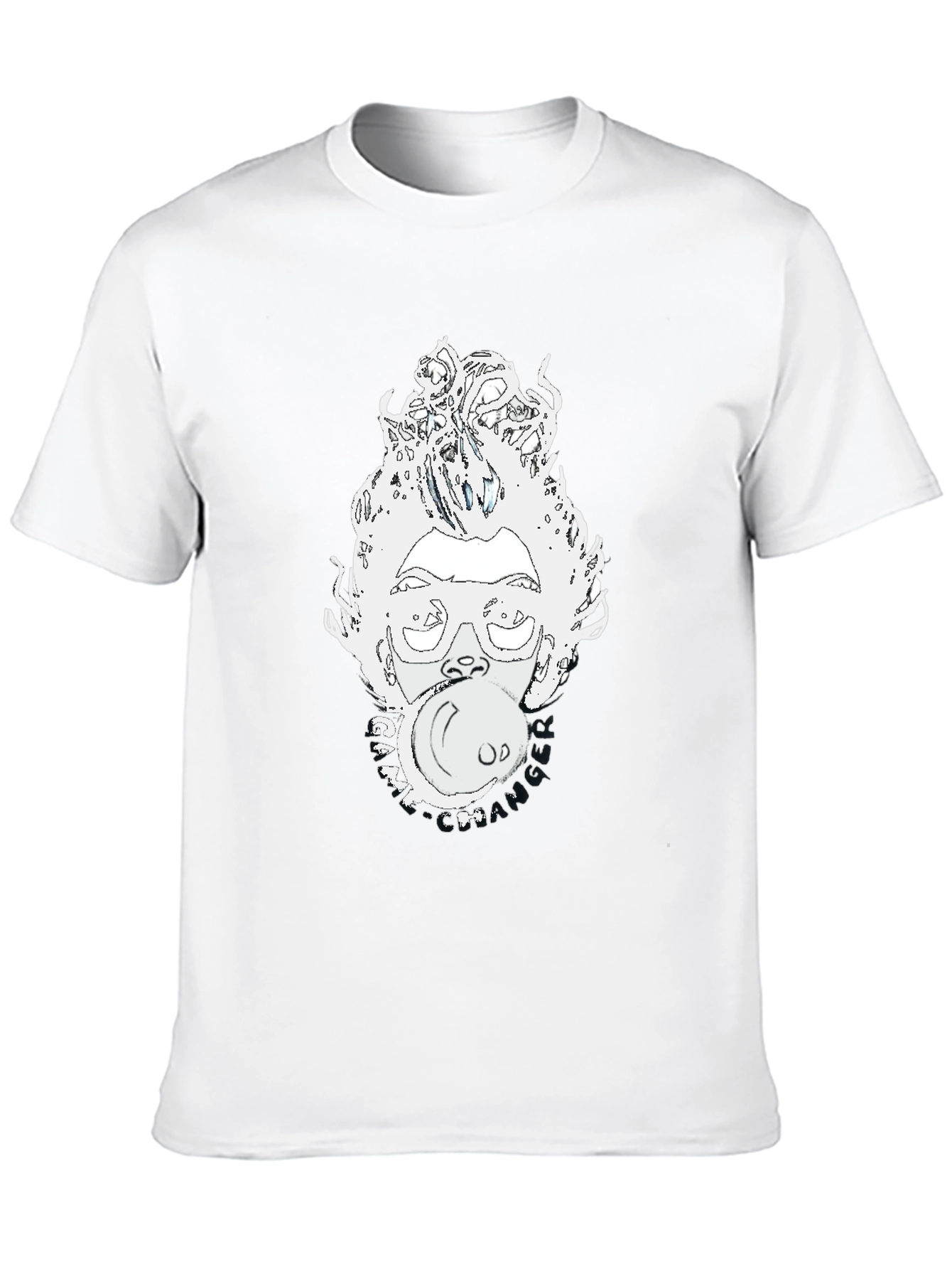 Bubblegum Pop Art Graphic Tee - Black