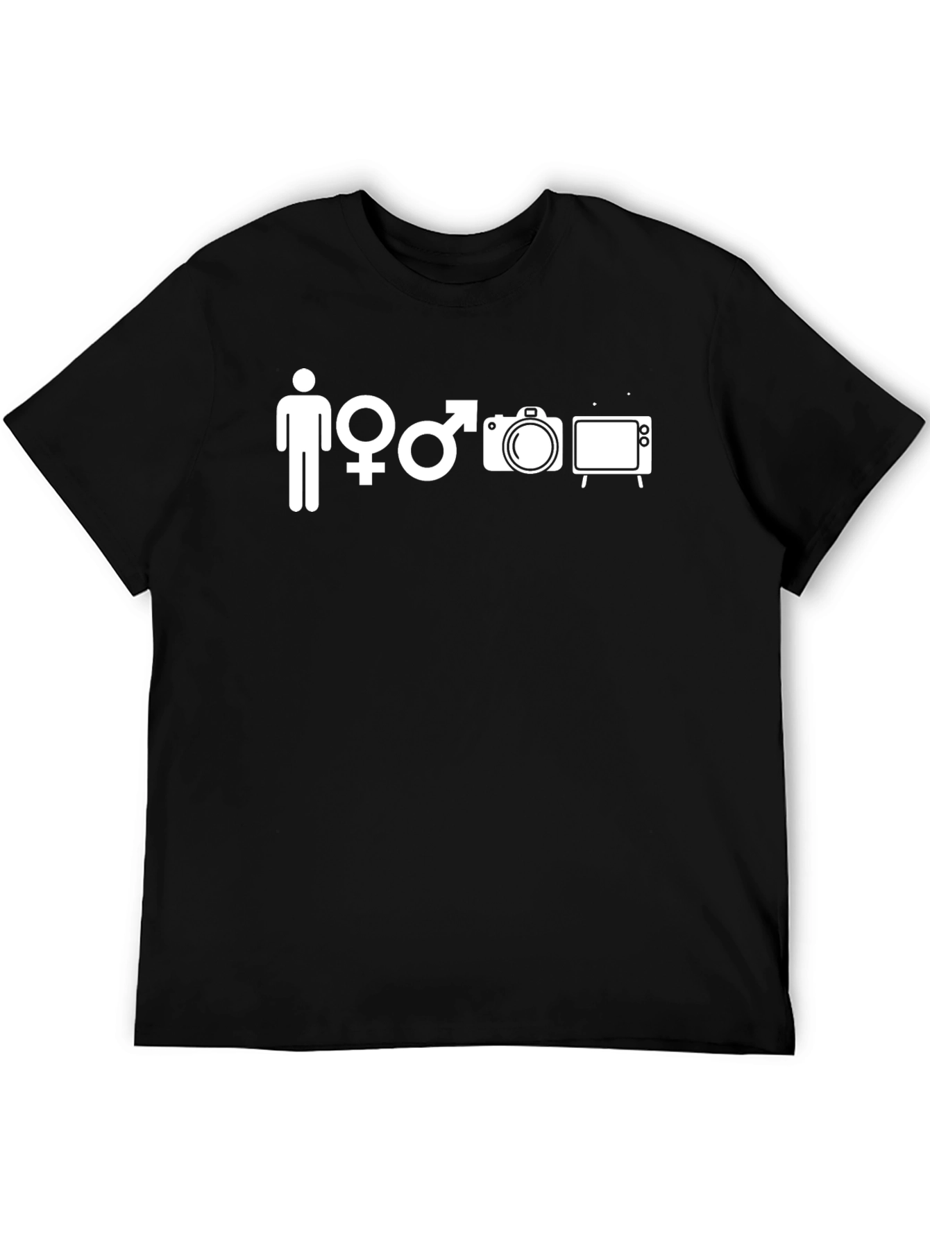 Funny Man Woman Camera TV T-Shirt