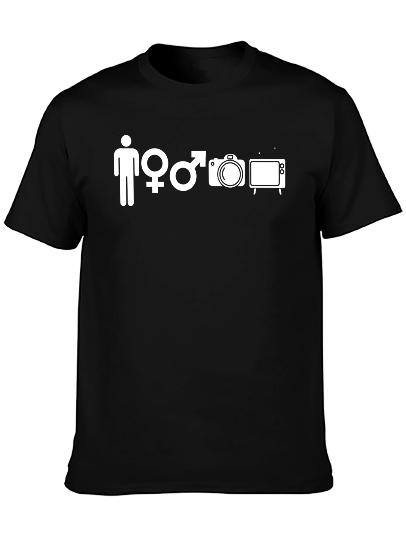 Funny Man Woman Camera TV T-Shirt