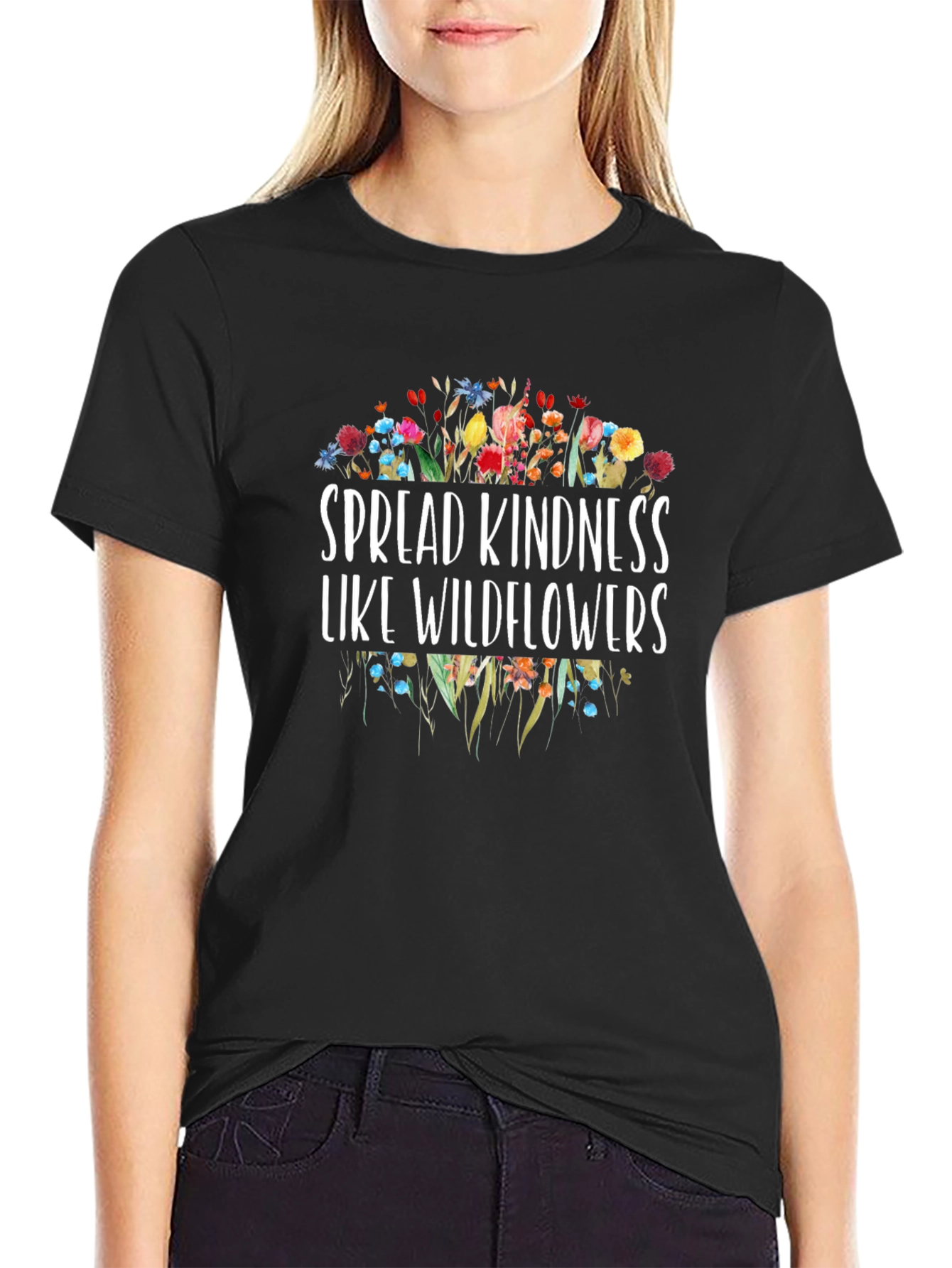 Spread Kindness Like Wildflowers Graphic T-Shirt