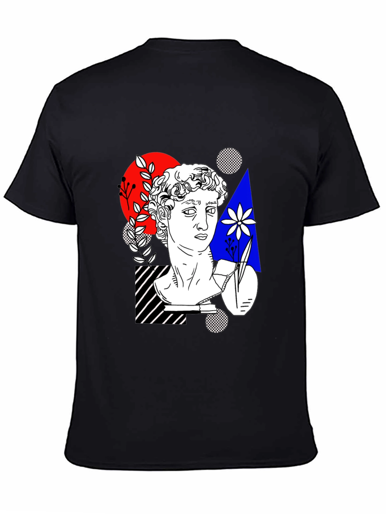 Abstract Art Tee - Statue Head Print