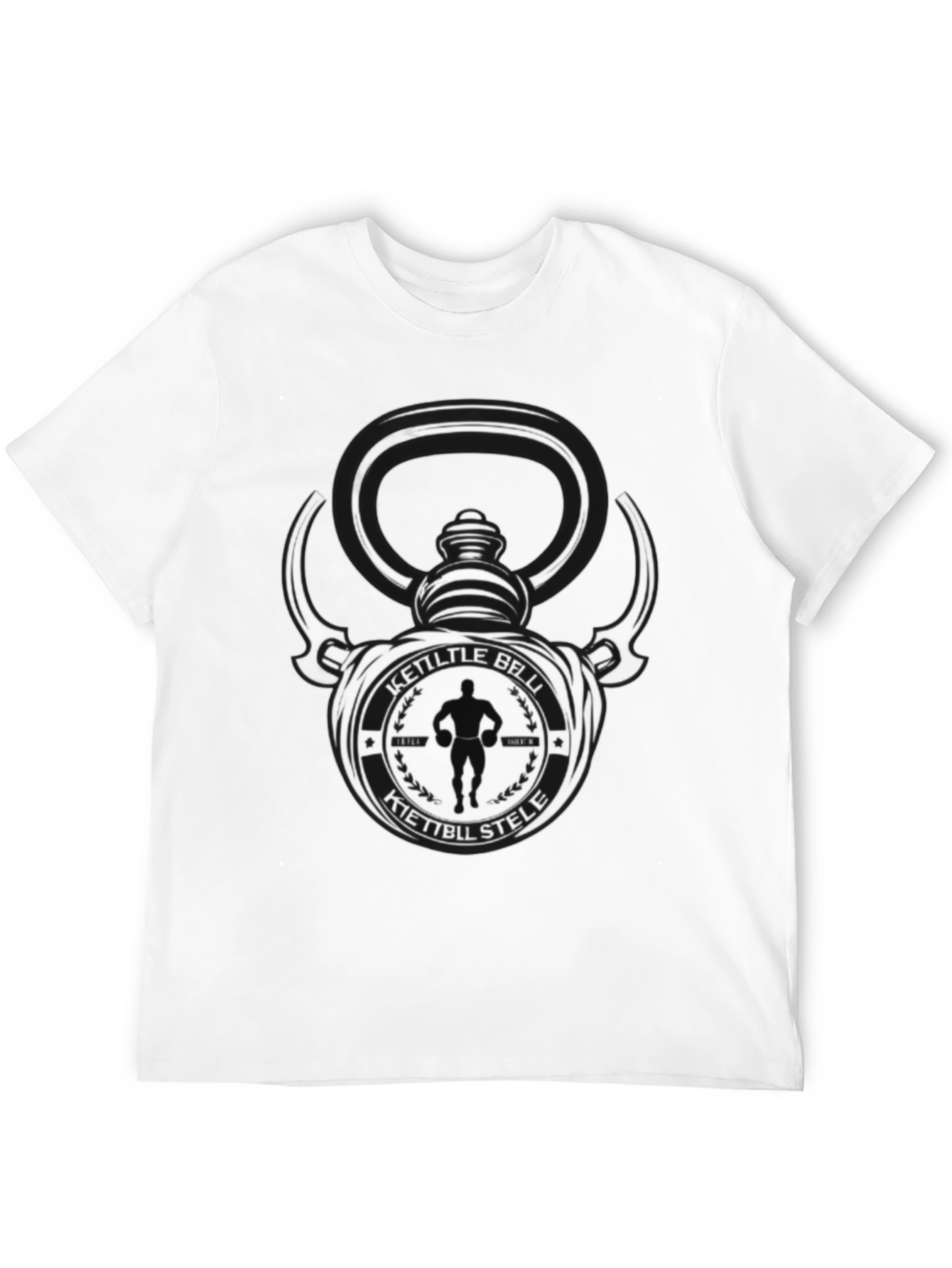 Kettlebell Stele Graphic T-Shirt - Fitness Apparel