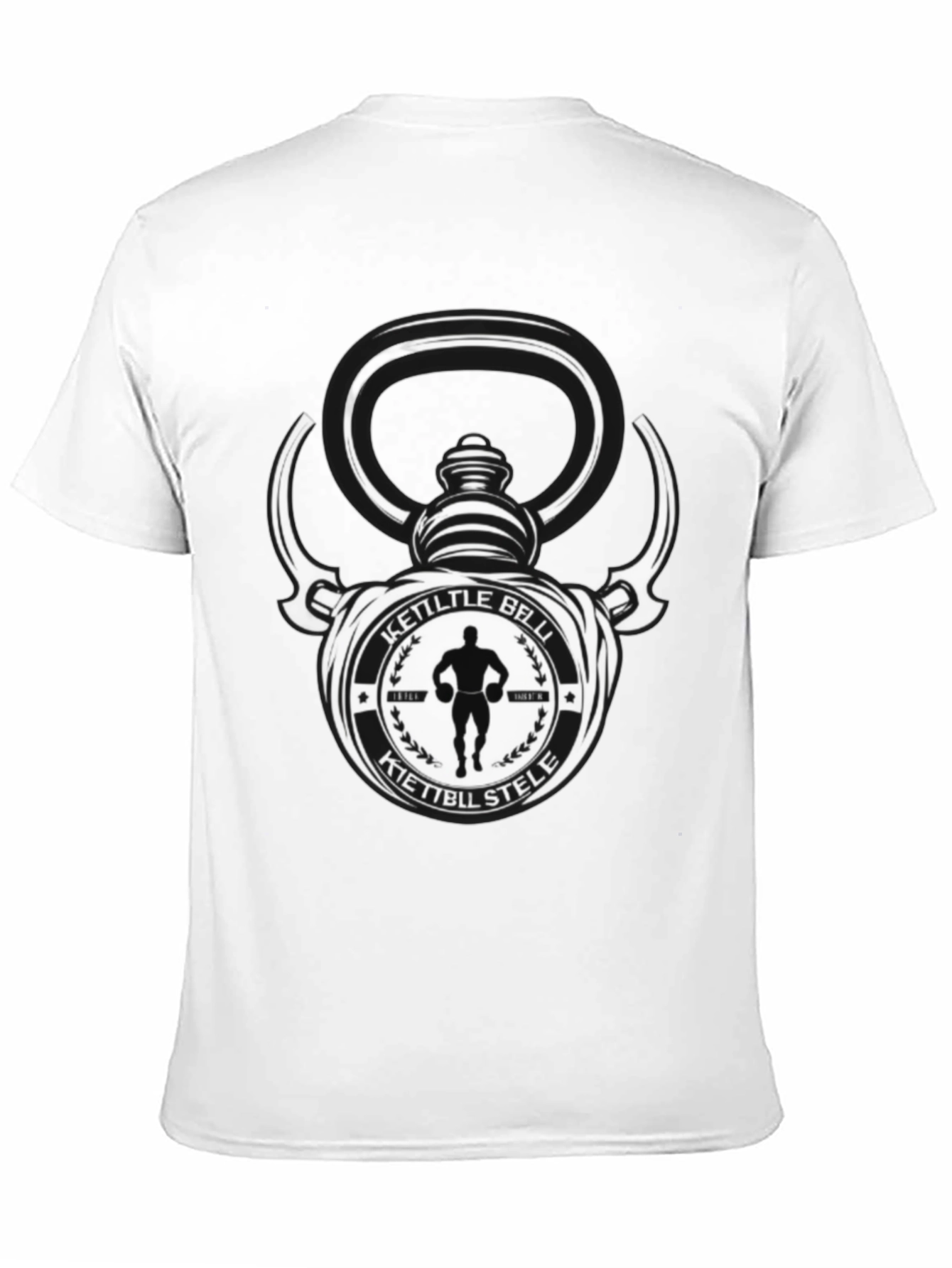 Kettlebell Stele Graphic T-Shirt - Fitness Apparel