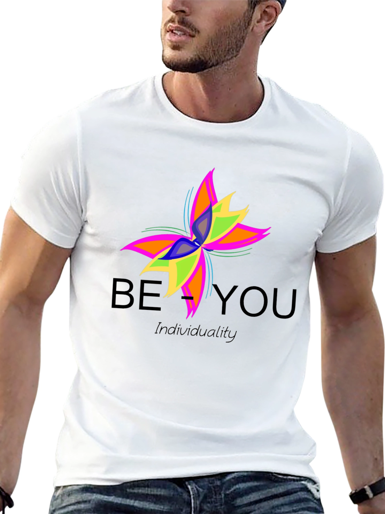 Be You Individuality Graphic Tee - Black