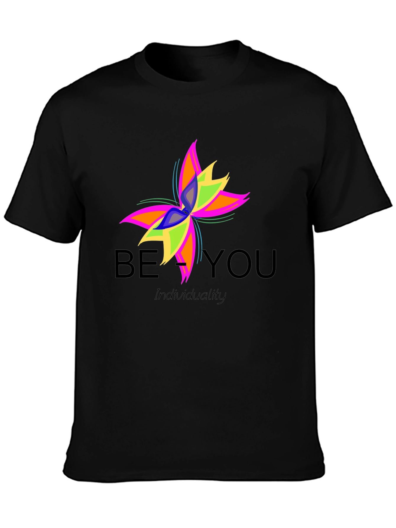 Be You Individuality Graphic Tee - Black