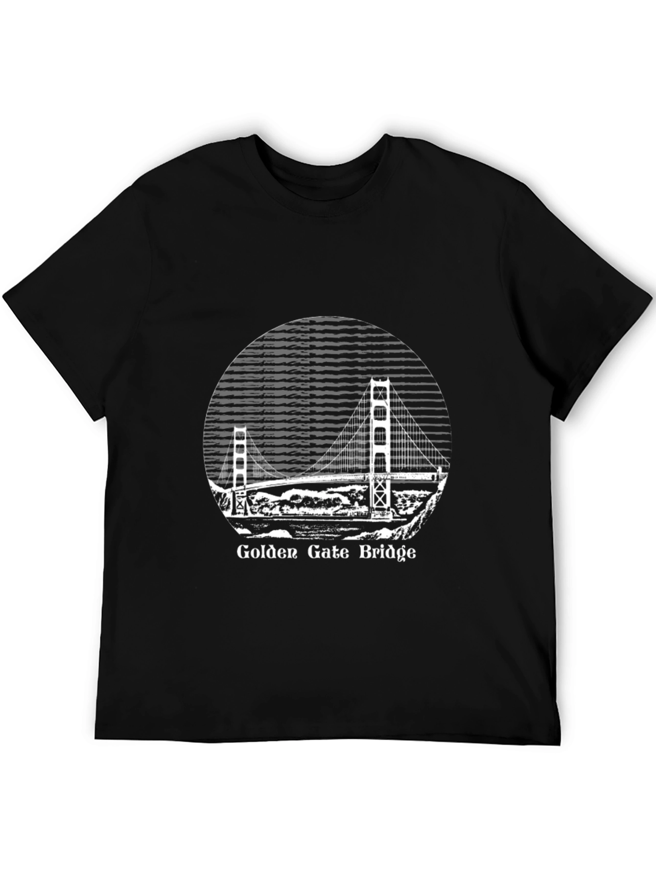 Golden Gate Bridge Graphic Tee - Black