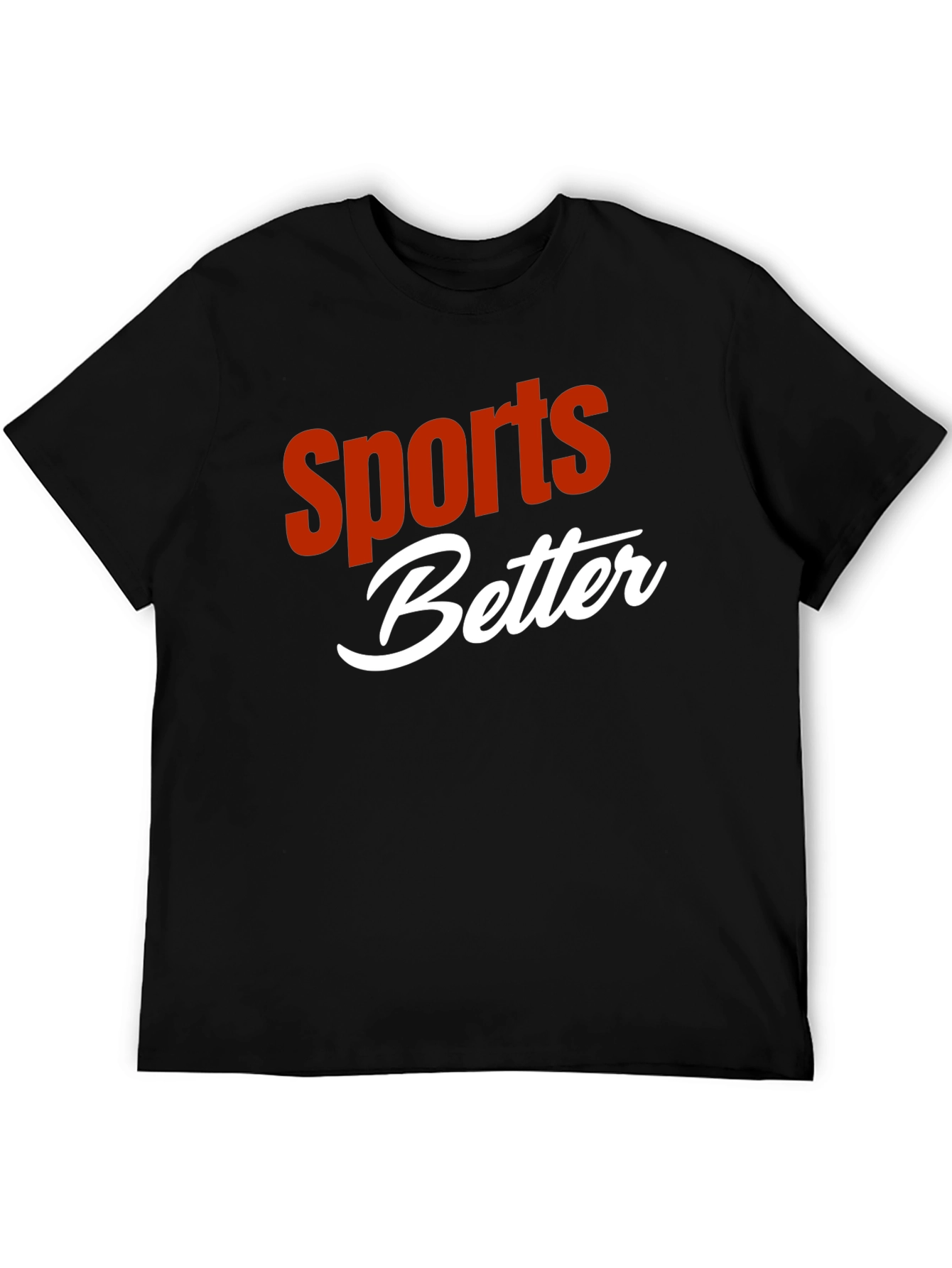 Sports Better Graphic T-Shirt - Black
