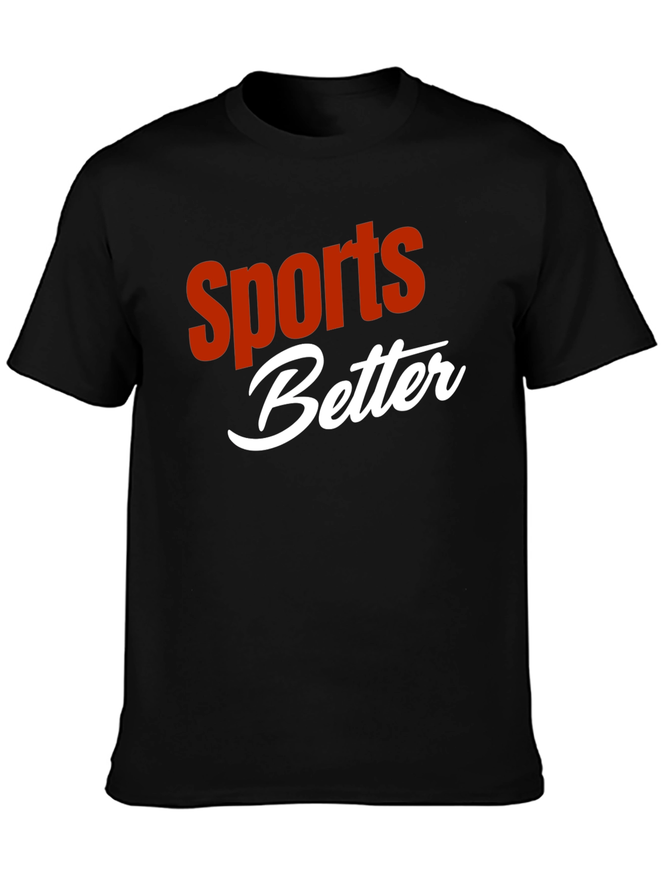 Sports Better Graphic T-Shirt - Black