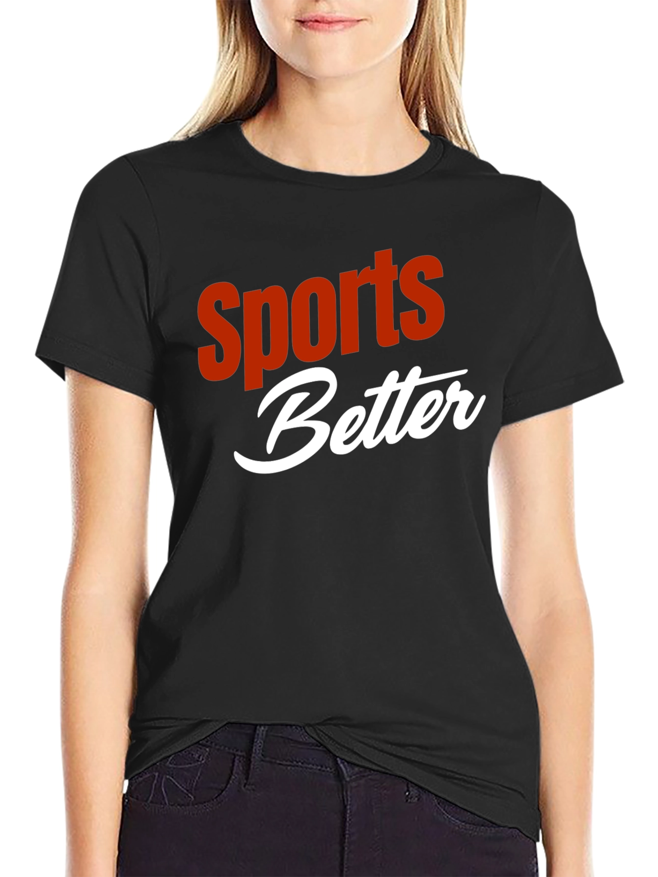 Sports Better Graphic T-Shirt - Black