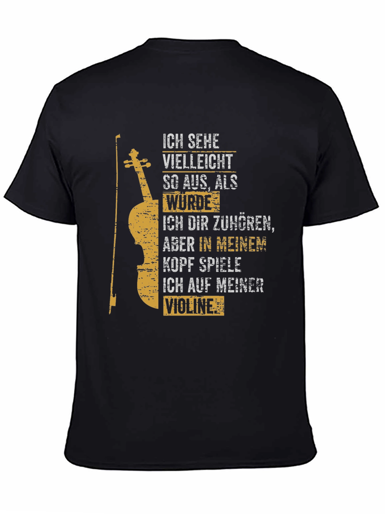 Violin Player T-Shirt - German Text