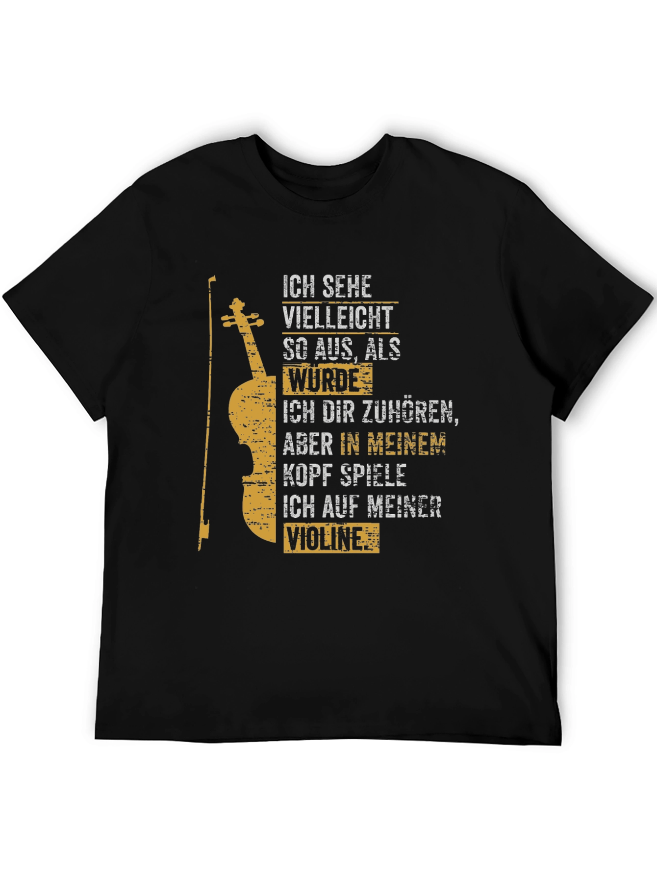 Violin Player T-Shirt - German Text