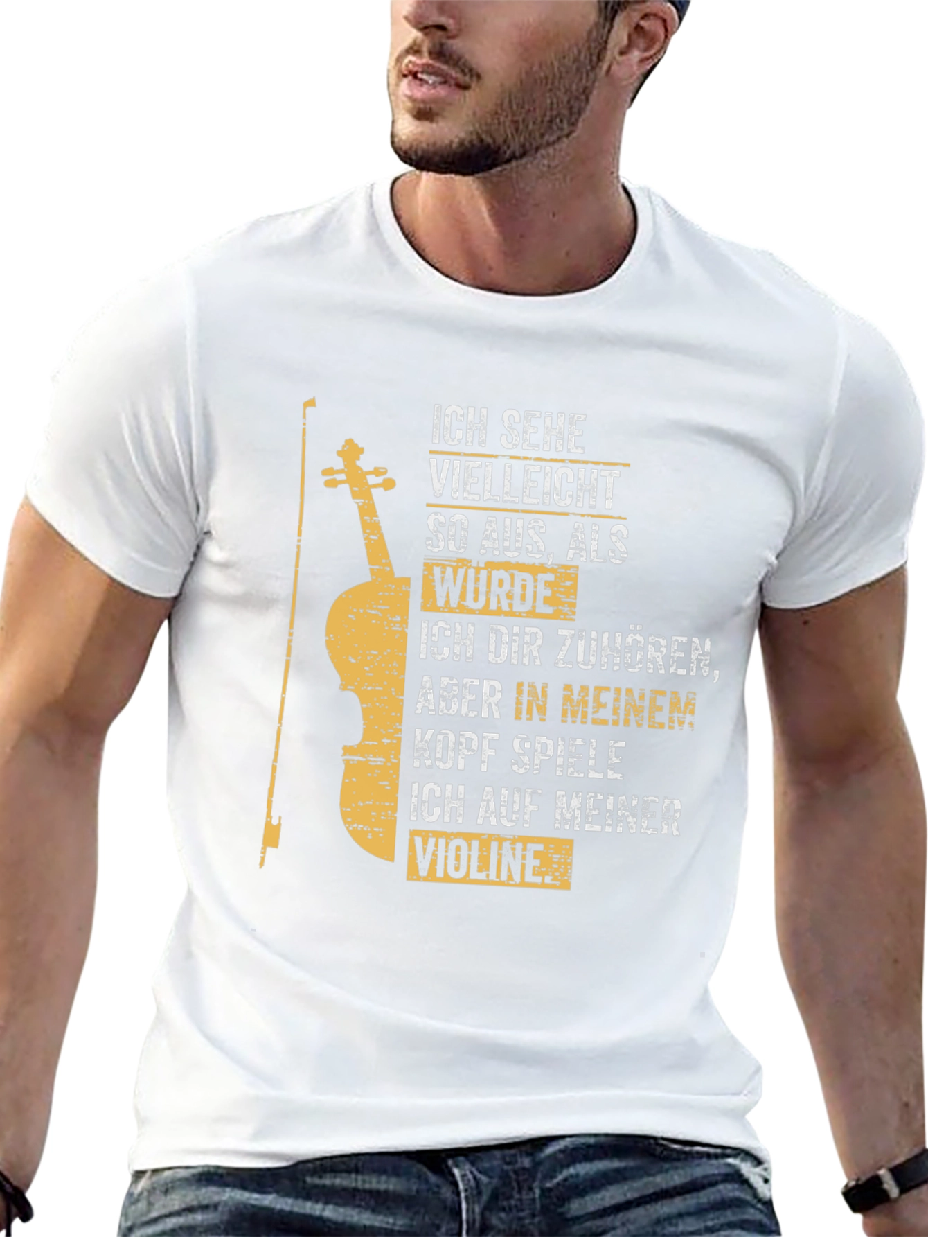 Violin Player T-Shirt - German Text