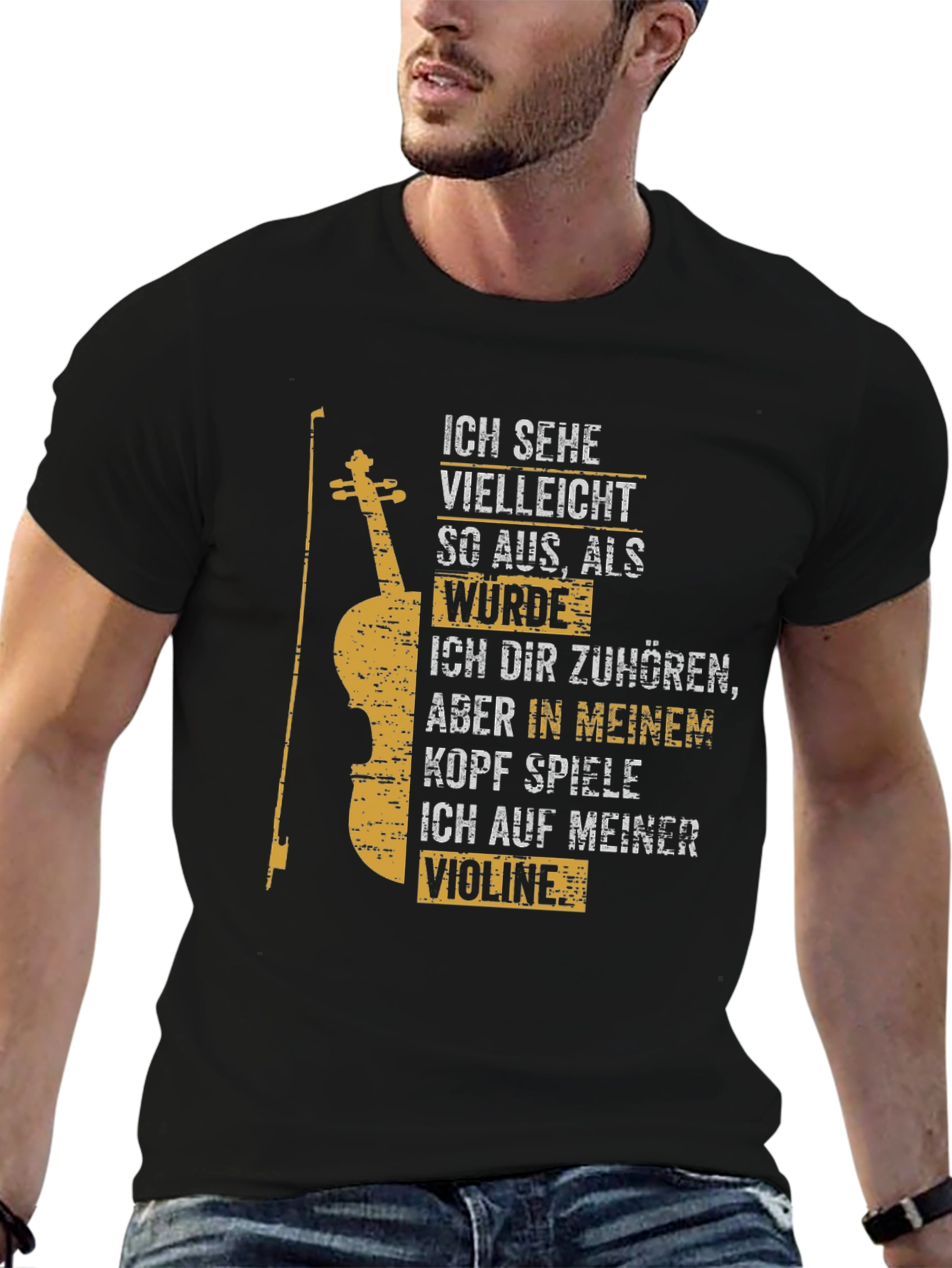 Violin Player T-Shirt - German Text