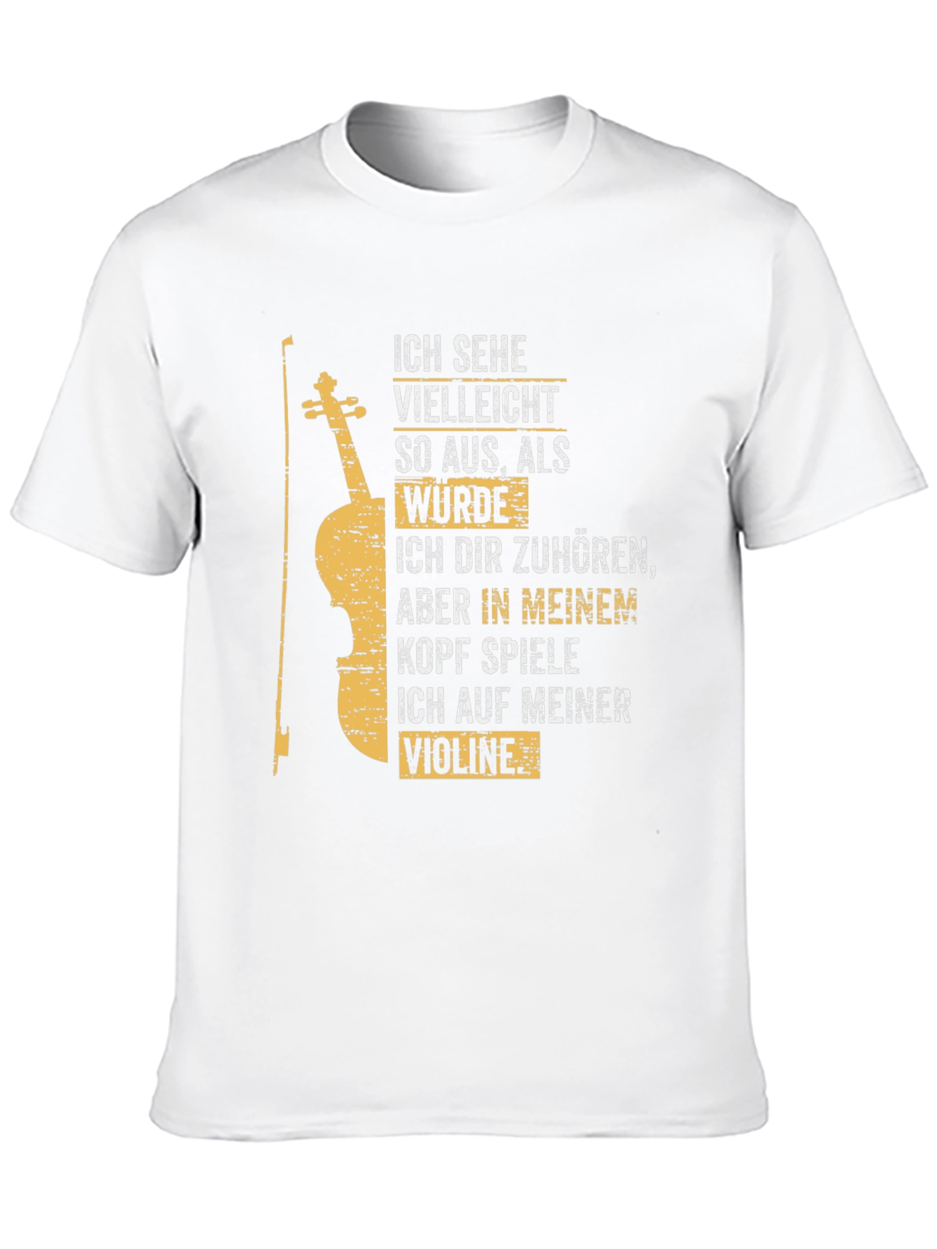 Violin Player T-Shirt - German Text