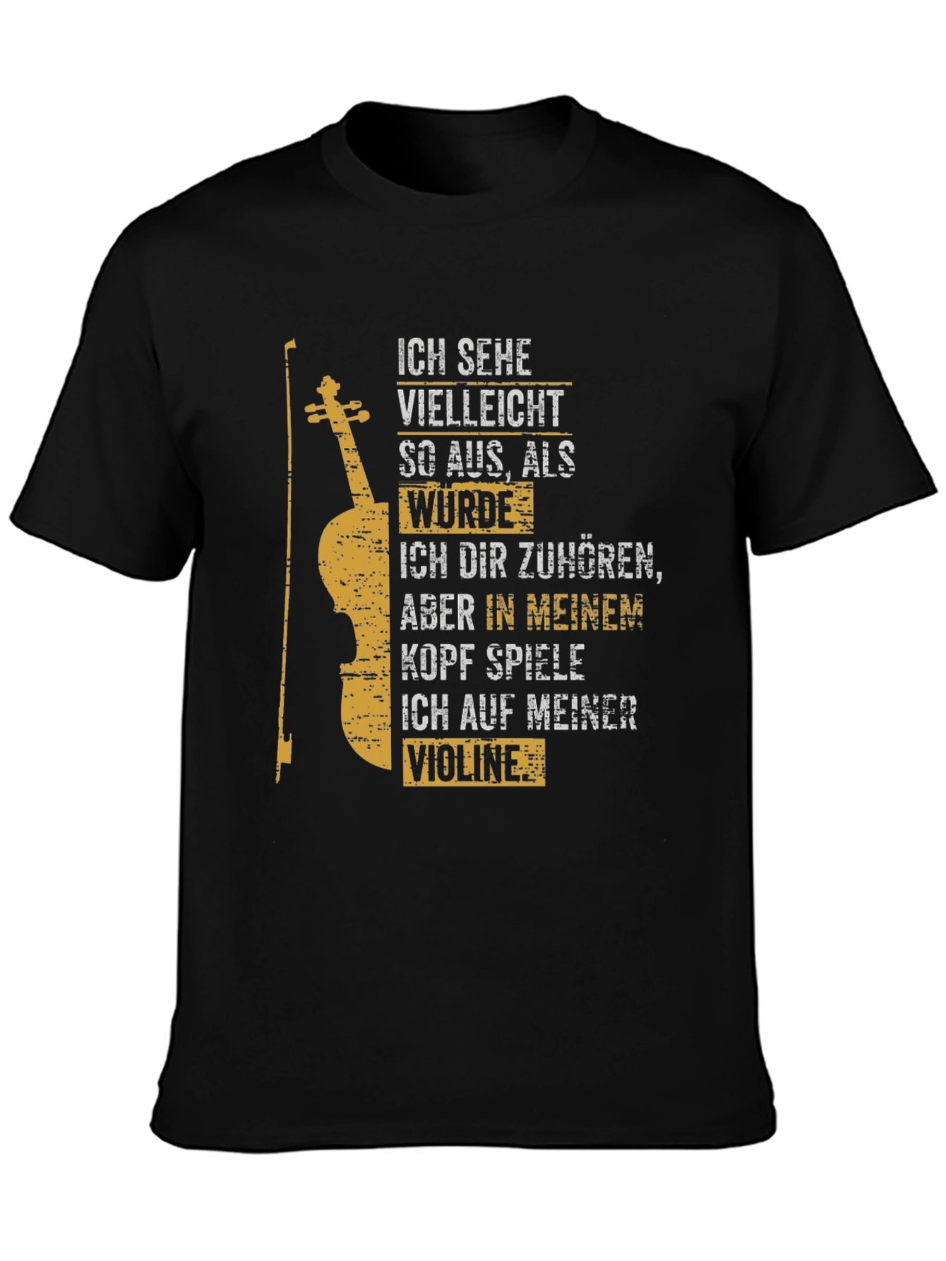 Violin Player T-Shirt - German Text